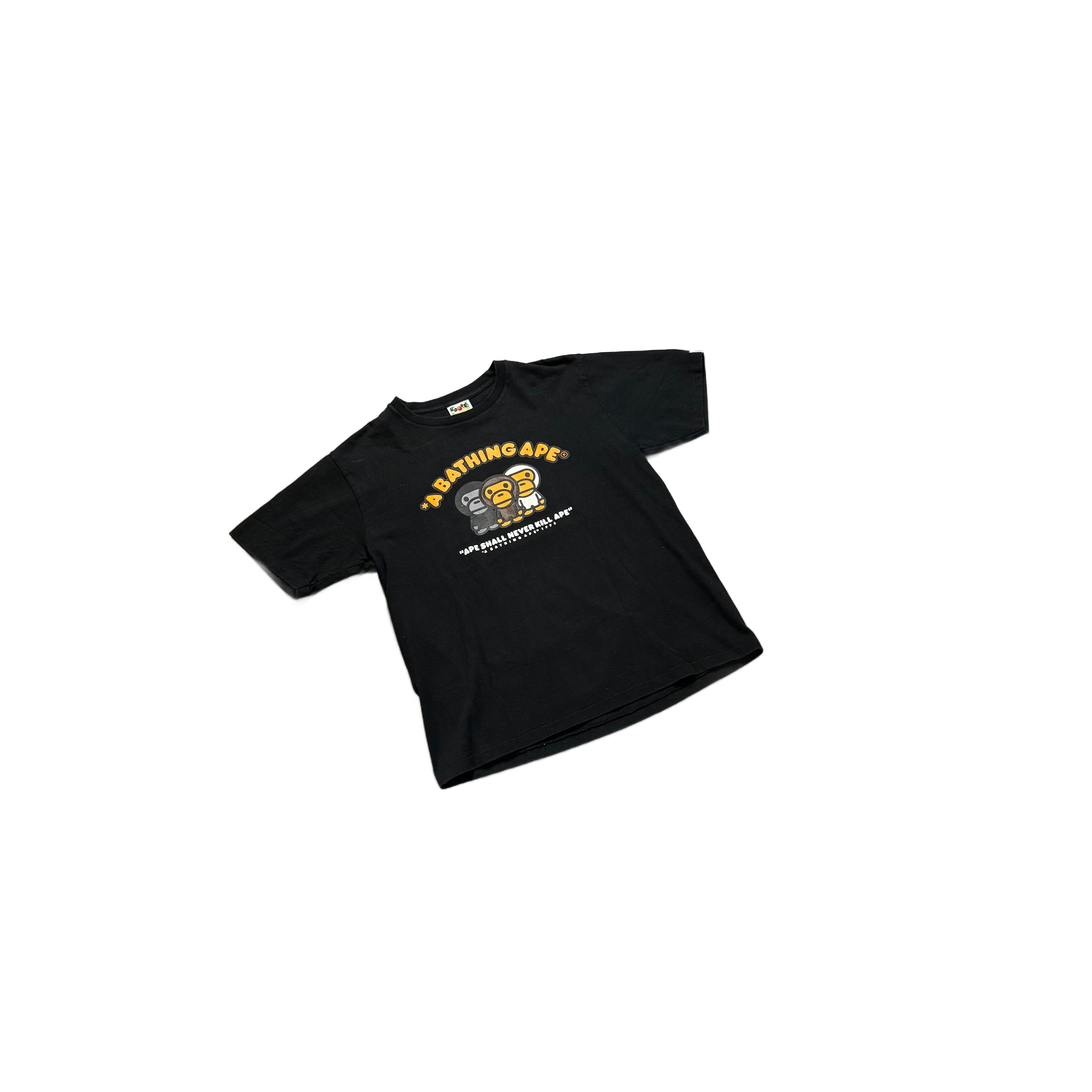 Black A Bathing Ape (BAPE) Tee - L