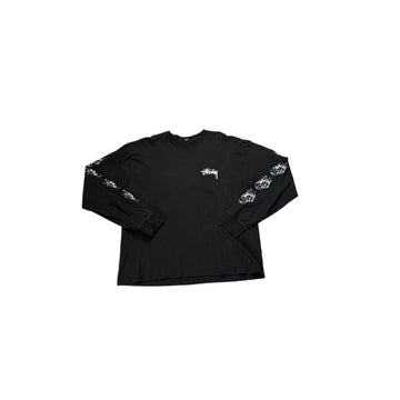 Black Stussy Long Sleeve Tee - XL