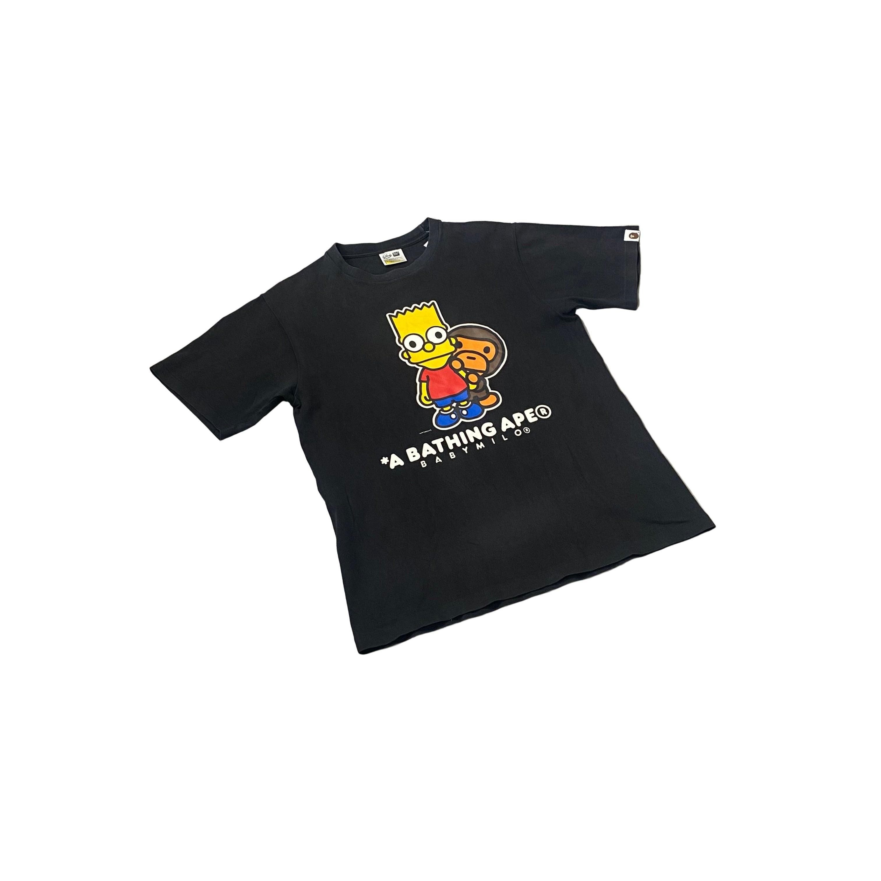 Black A Bathing Ape (BAPE) x The Simpsons Tee - M