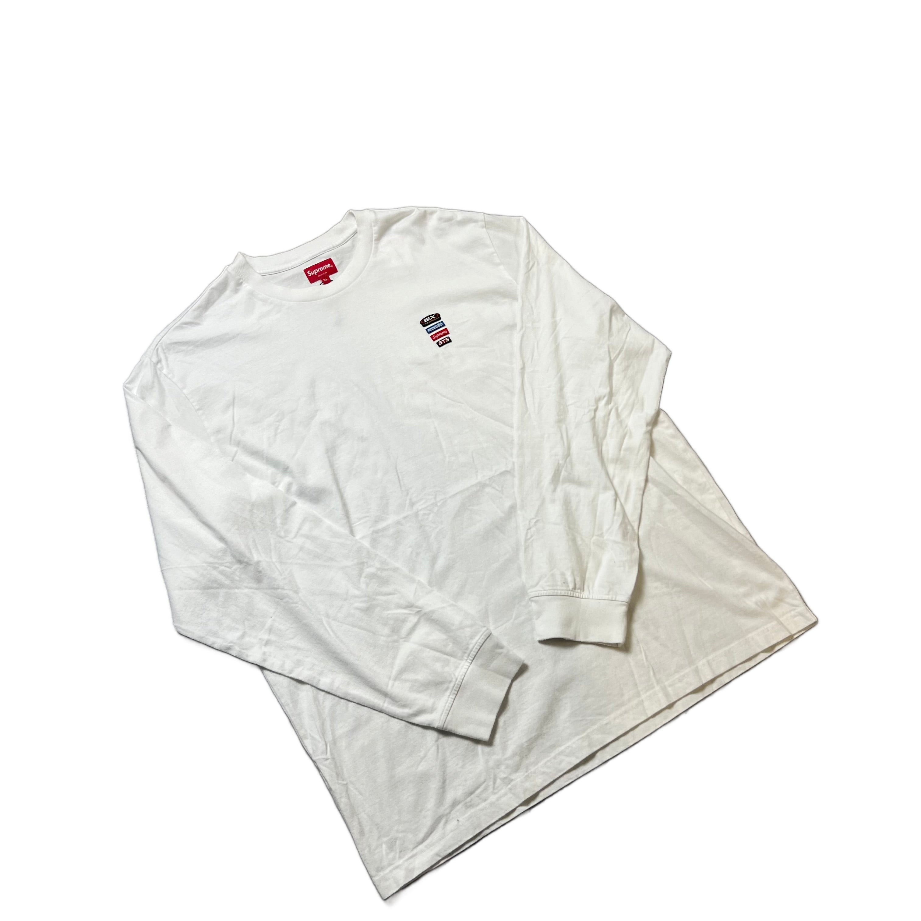 White Supreme Long Sleeve Tee - XL