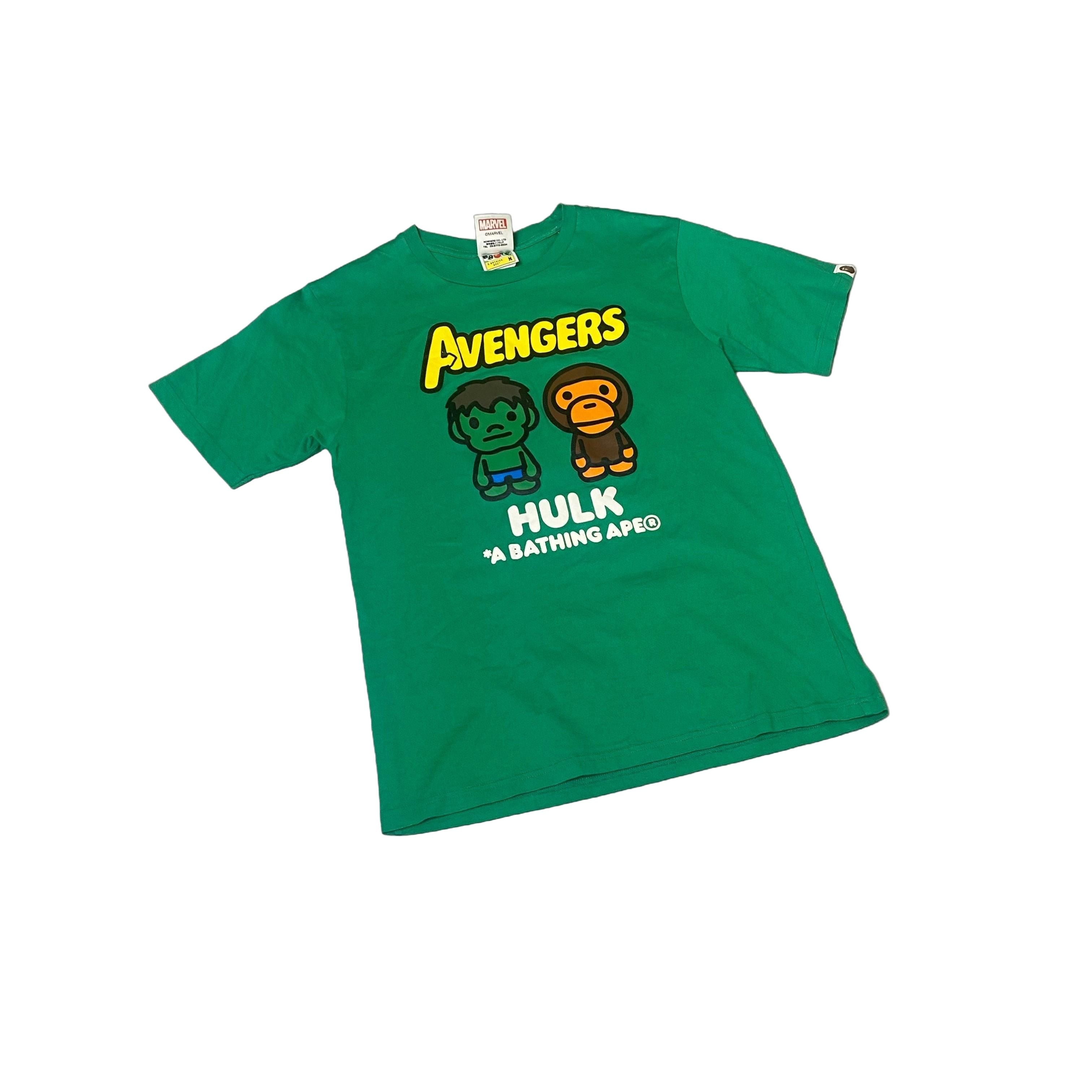 Green A Bathing Ape (BAPE) x Hulk Tee - S