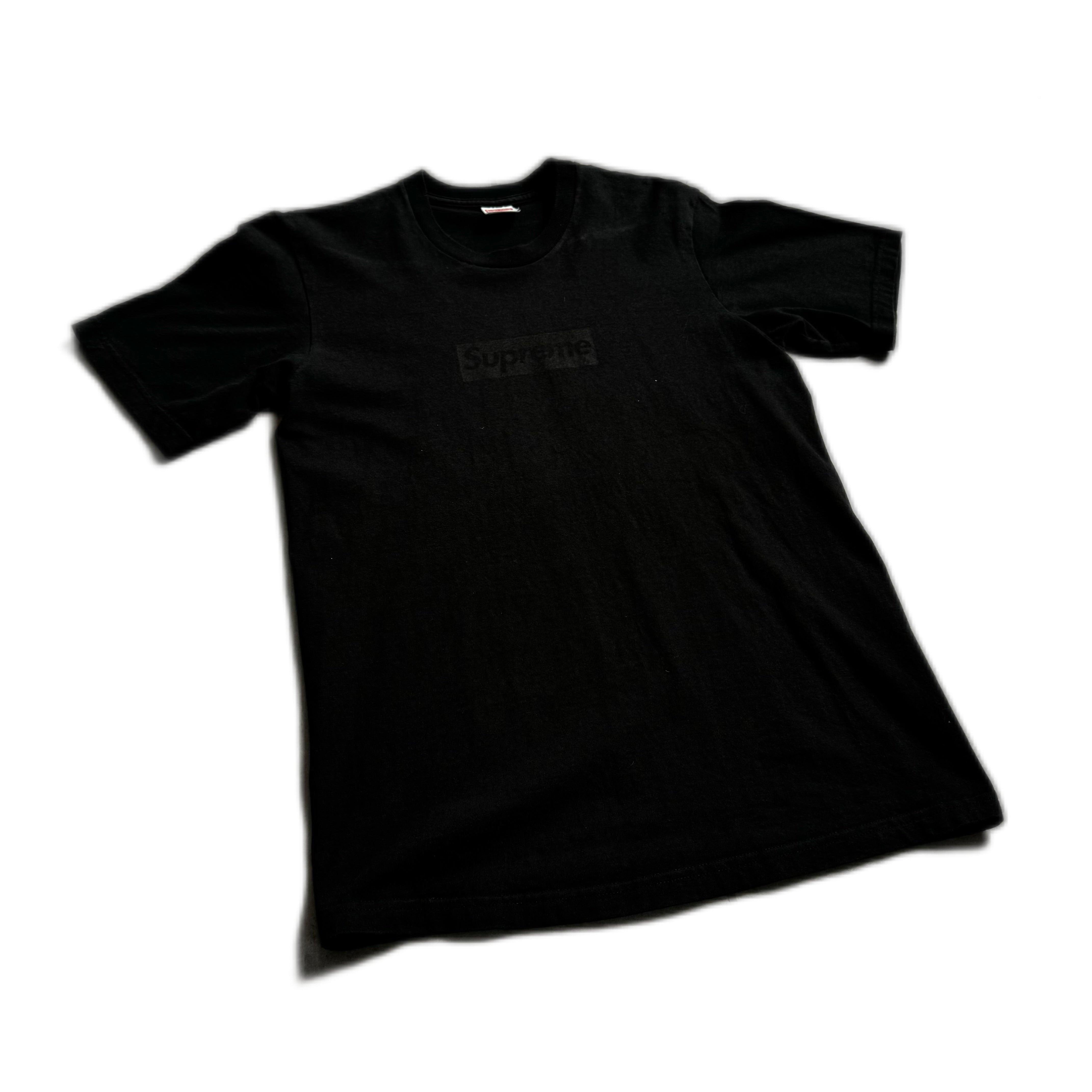 Black Supreme Box Logo Tee - S