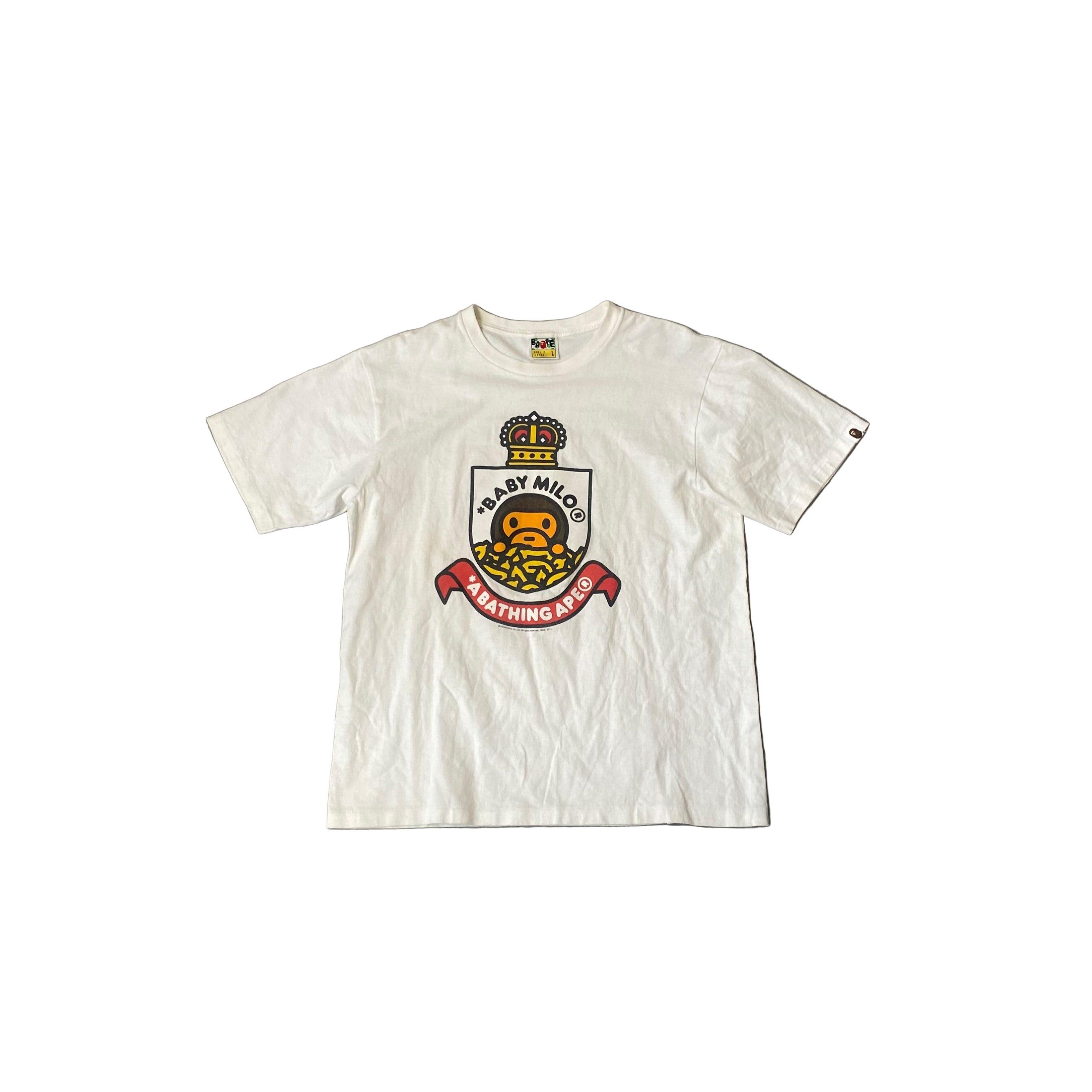 White A Bathing Ape (BAPE) Tee - L