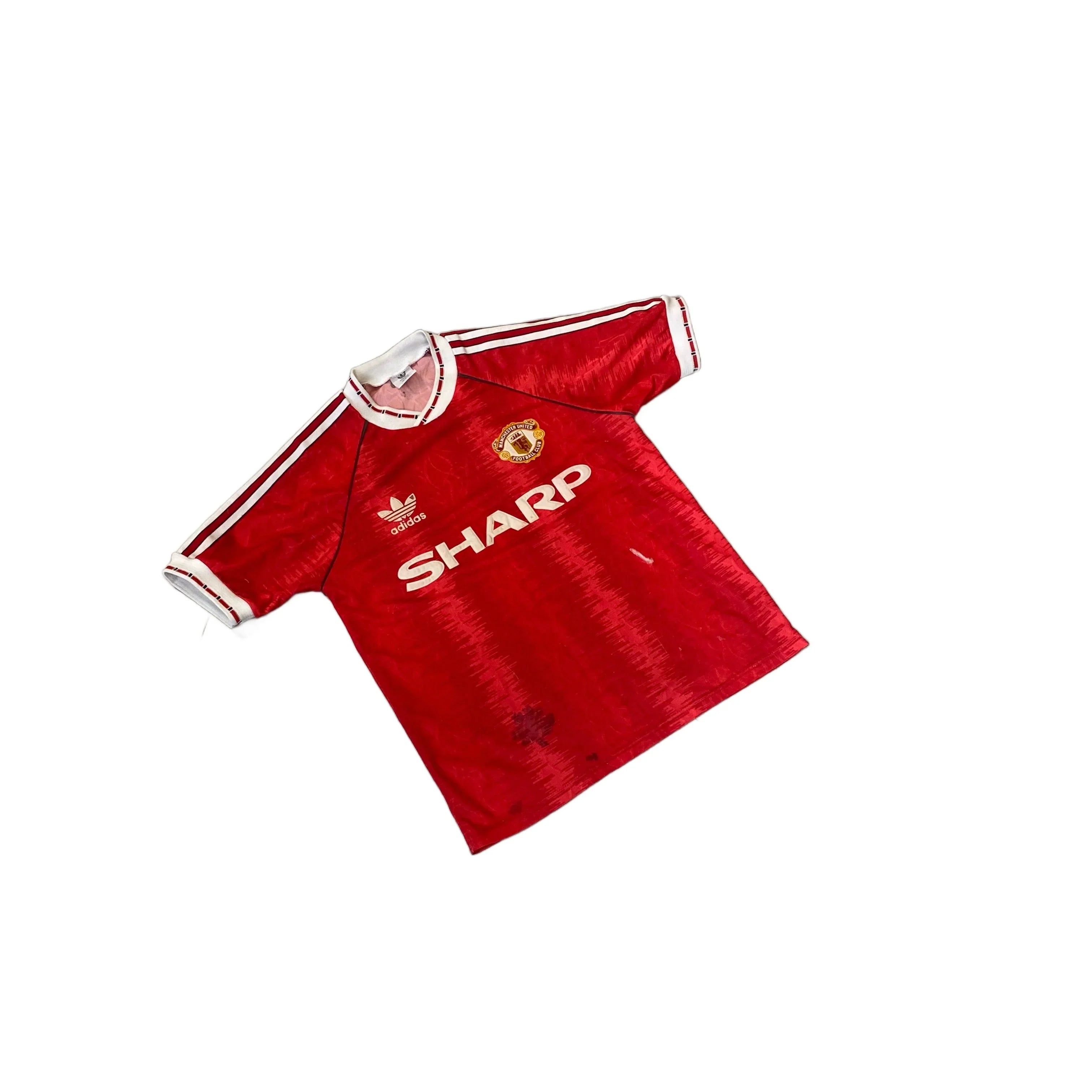 1990 - 92 Manchester United Home Shirt - S