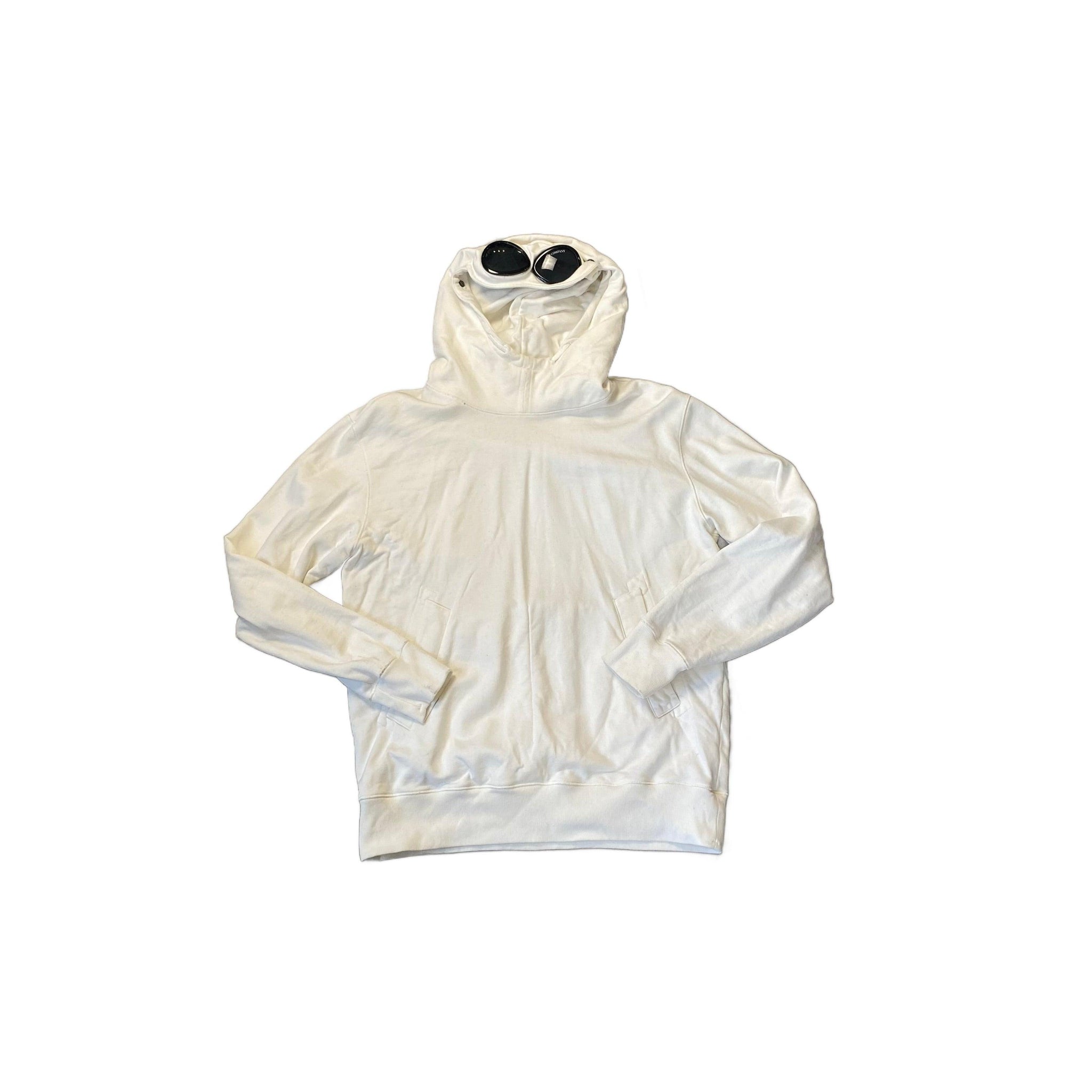 White CP Company x Armani Hoodie - L