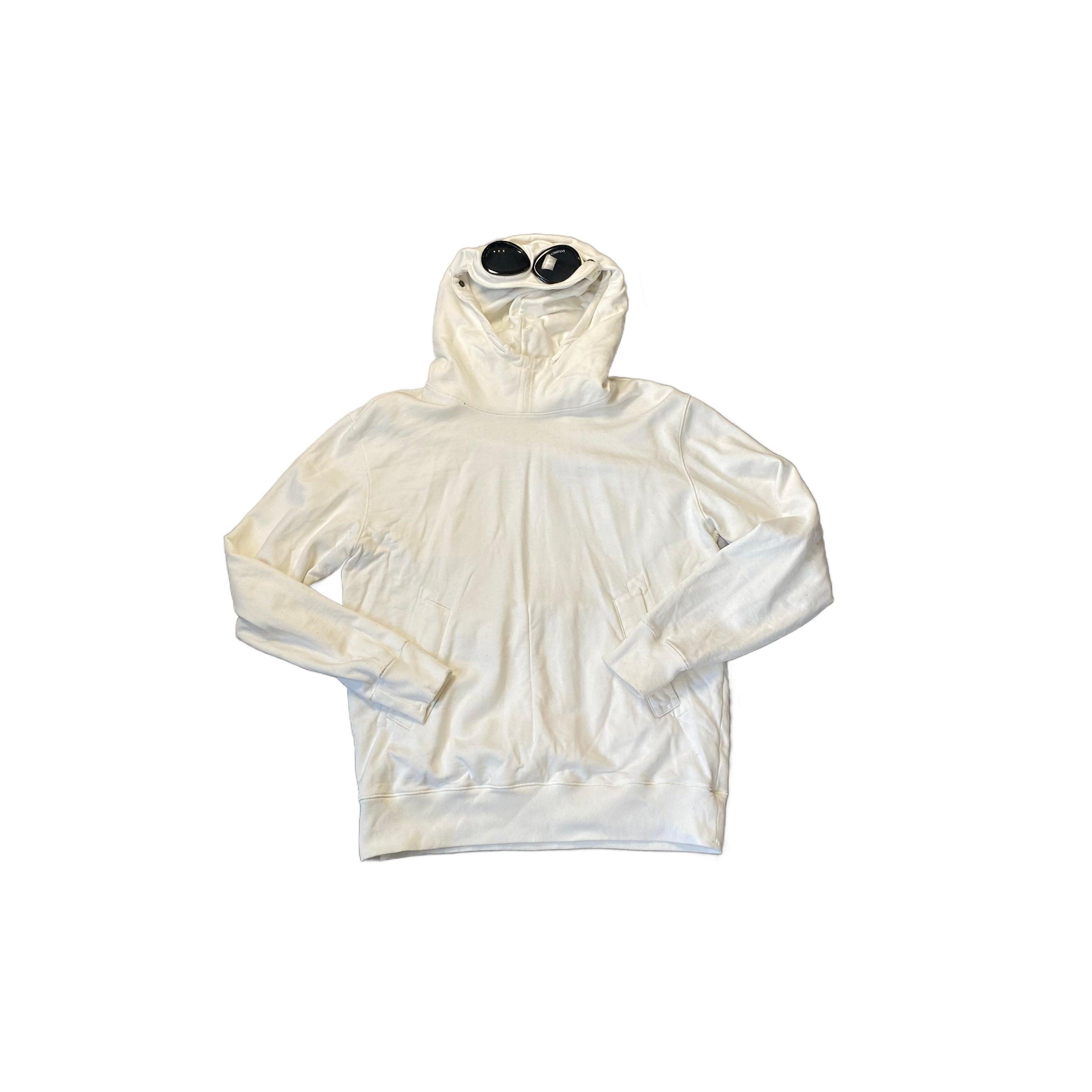 White CP Company x Armani Hoodie - L