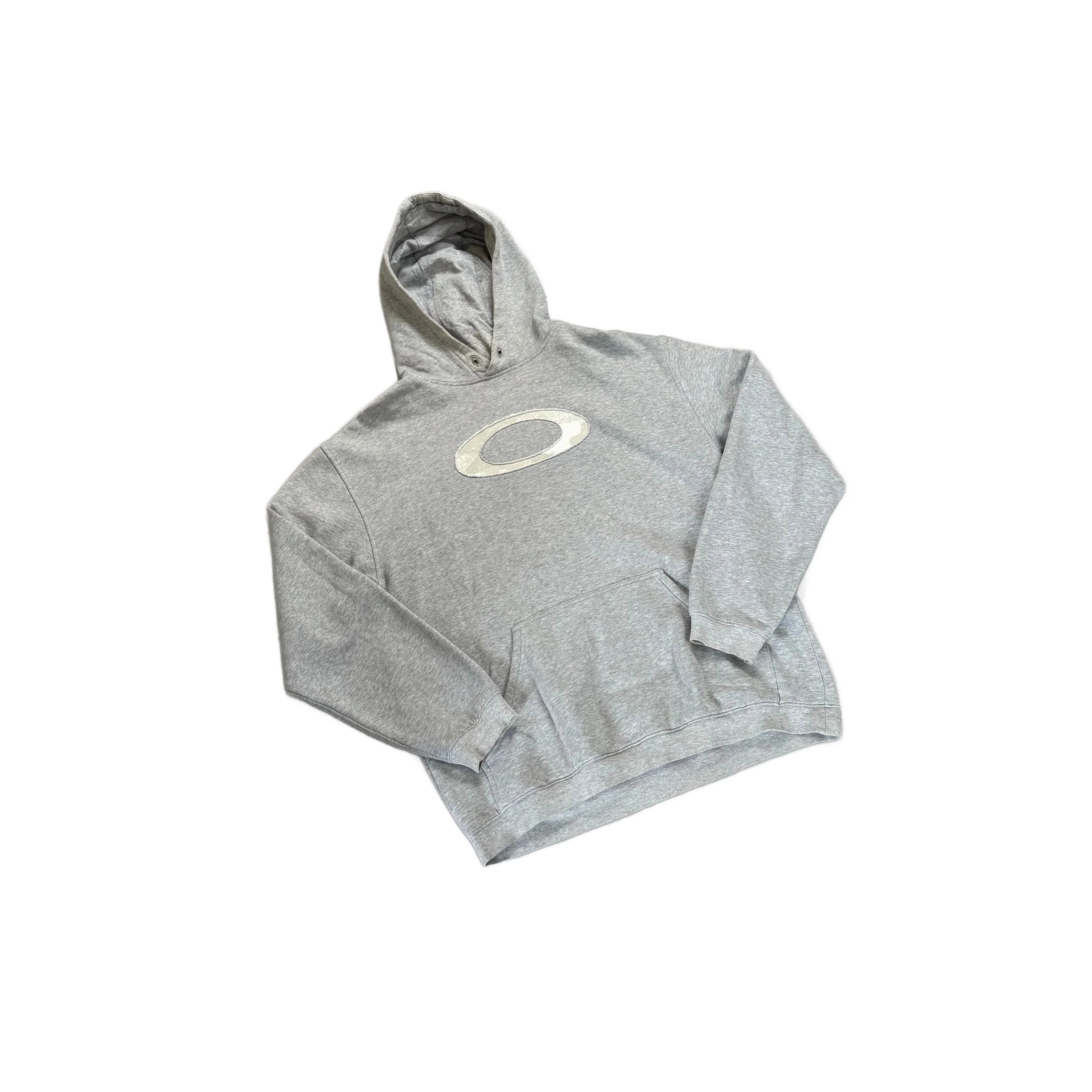 Grey Oakley Hoodie - L