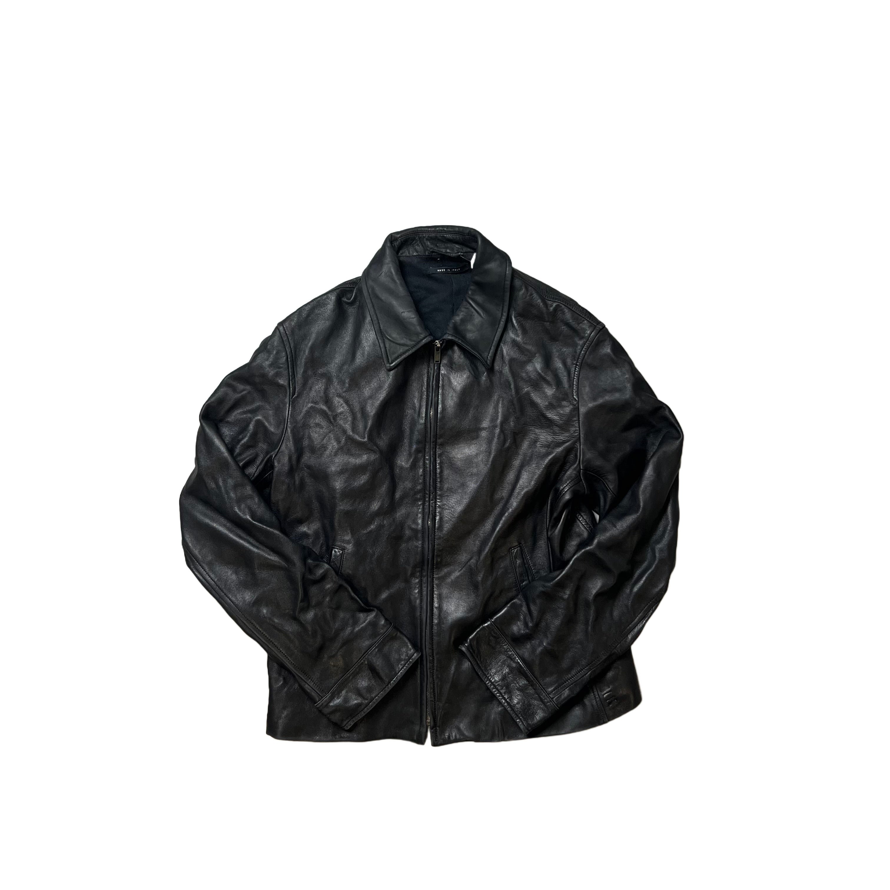 Vintage Black Gucci Leather Jacket - M