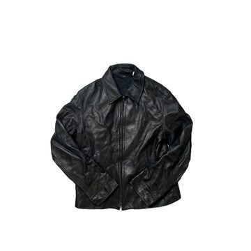 Vintage Black Gucci Leather Jacket - M