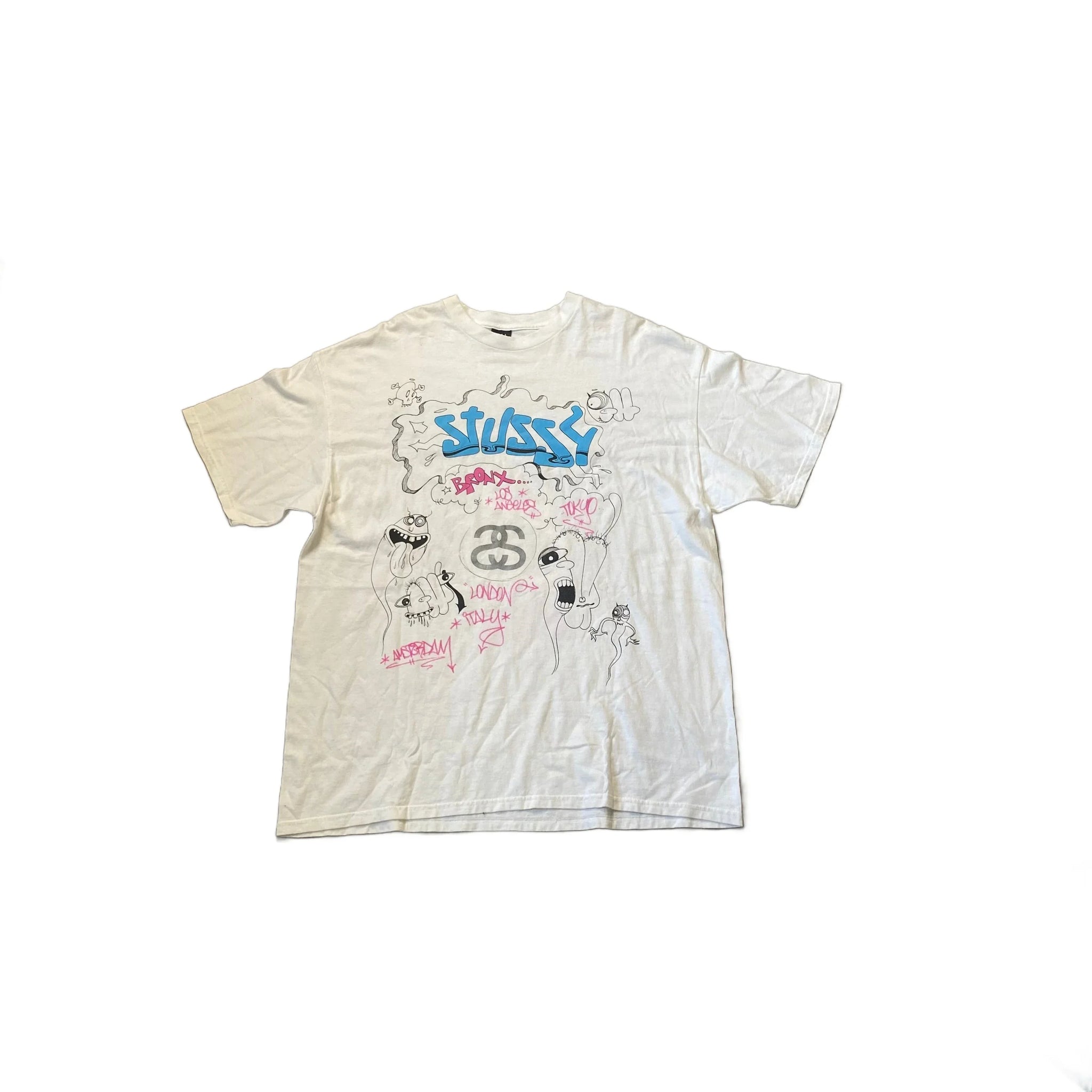 White Stussy Tee - XL