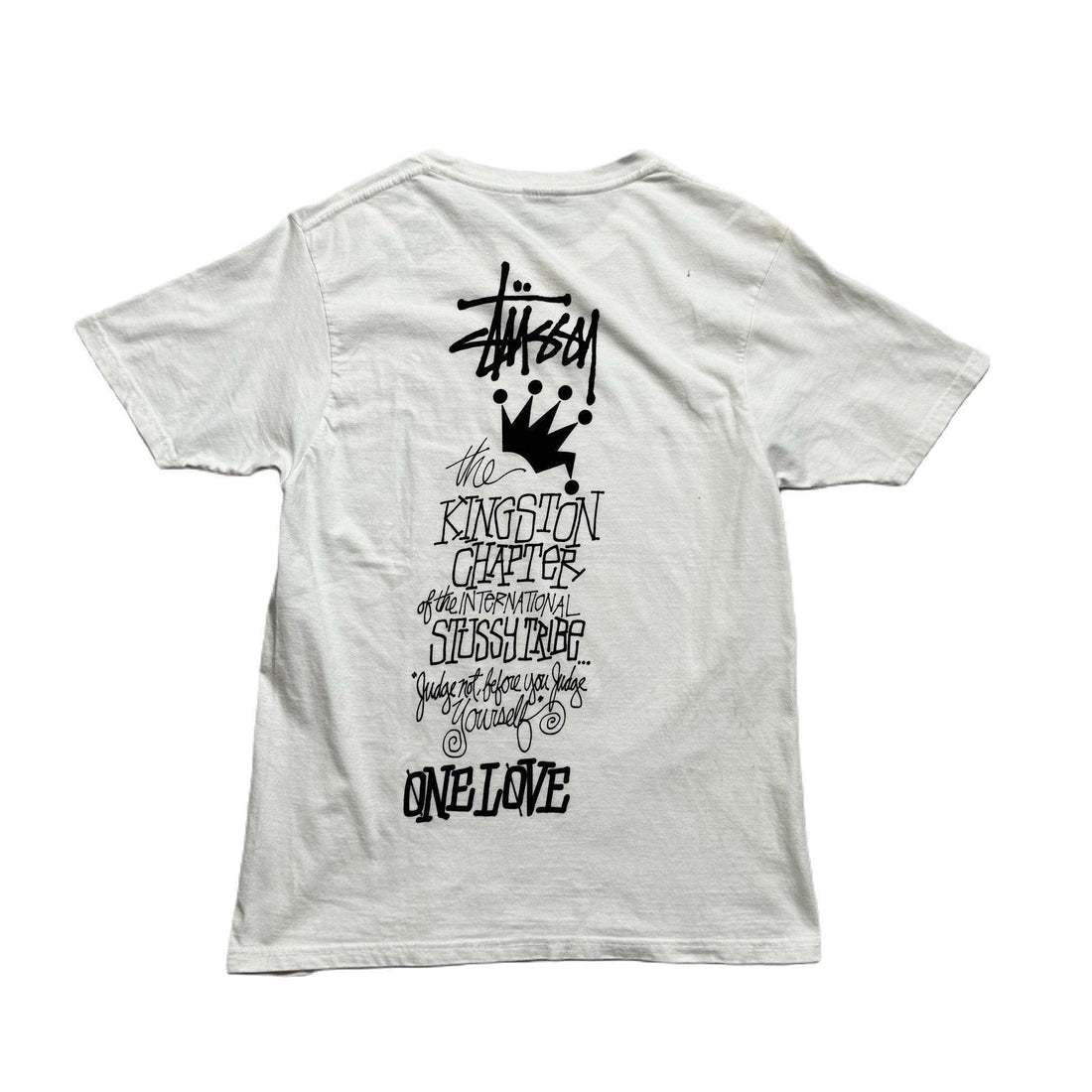 White Stussy Tee - M