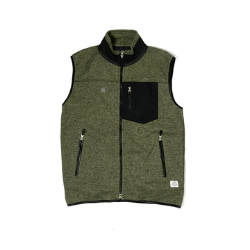 Green Stussy Fleece Gilet - M