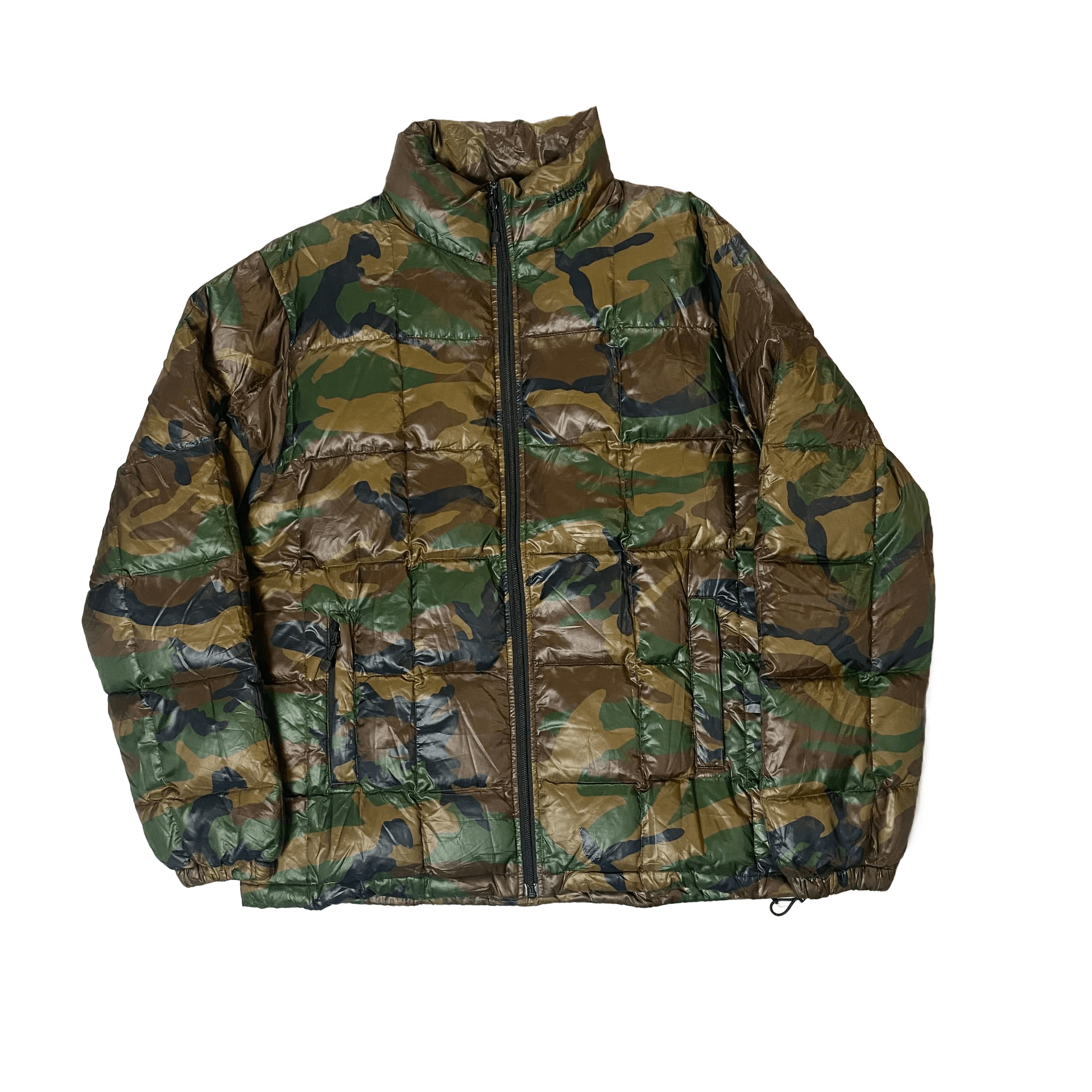 Camo Stussy Puffer Coat - M