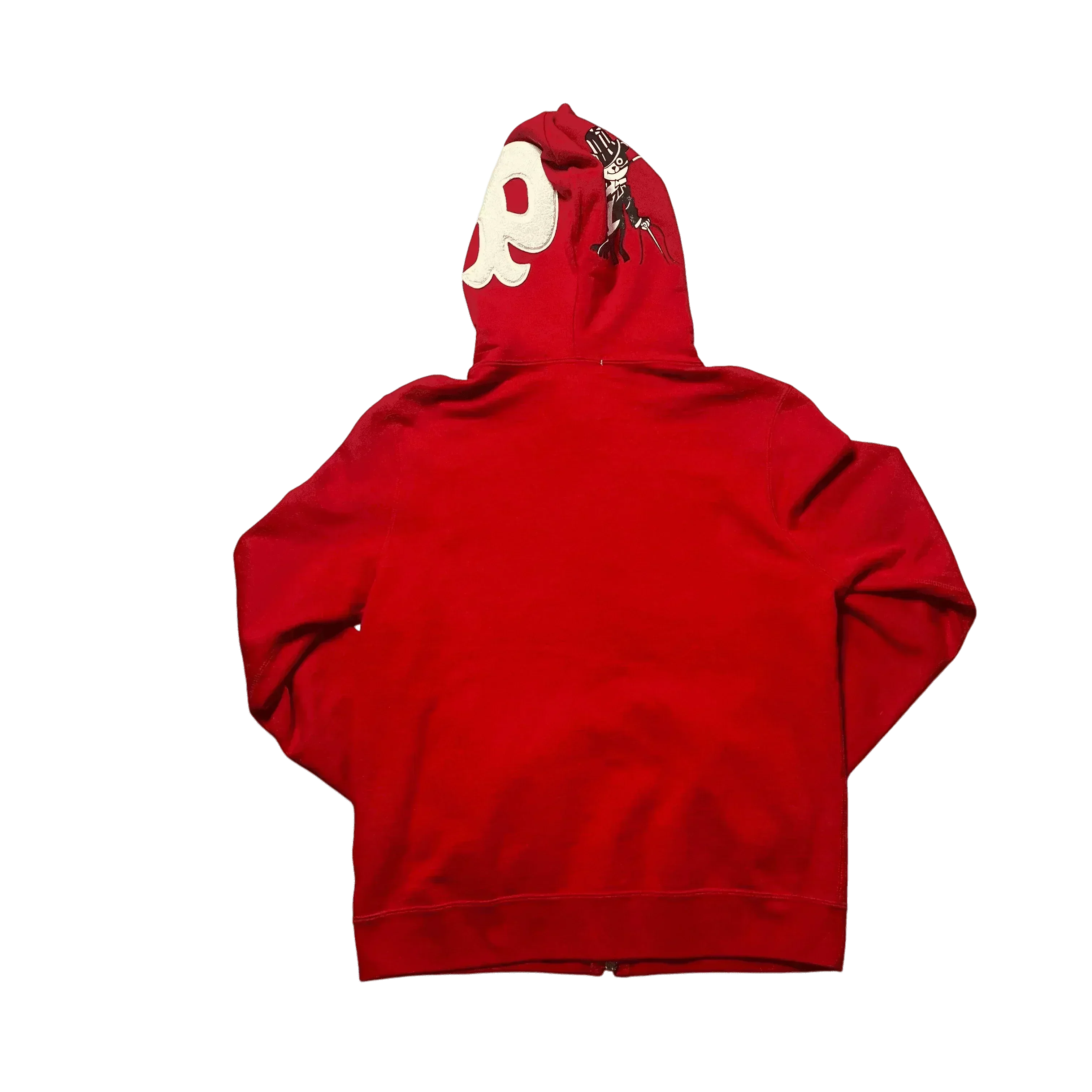 Red A Bathing Ape (BAPE) Panda Full Zip Hoodie - S