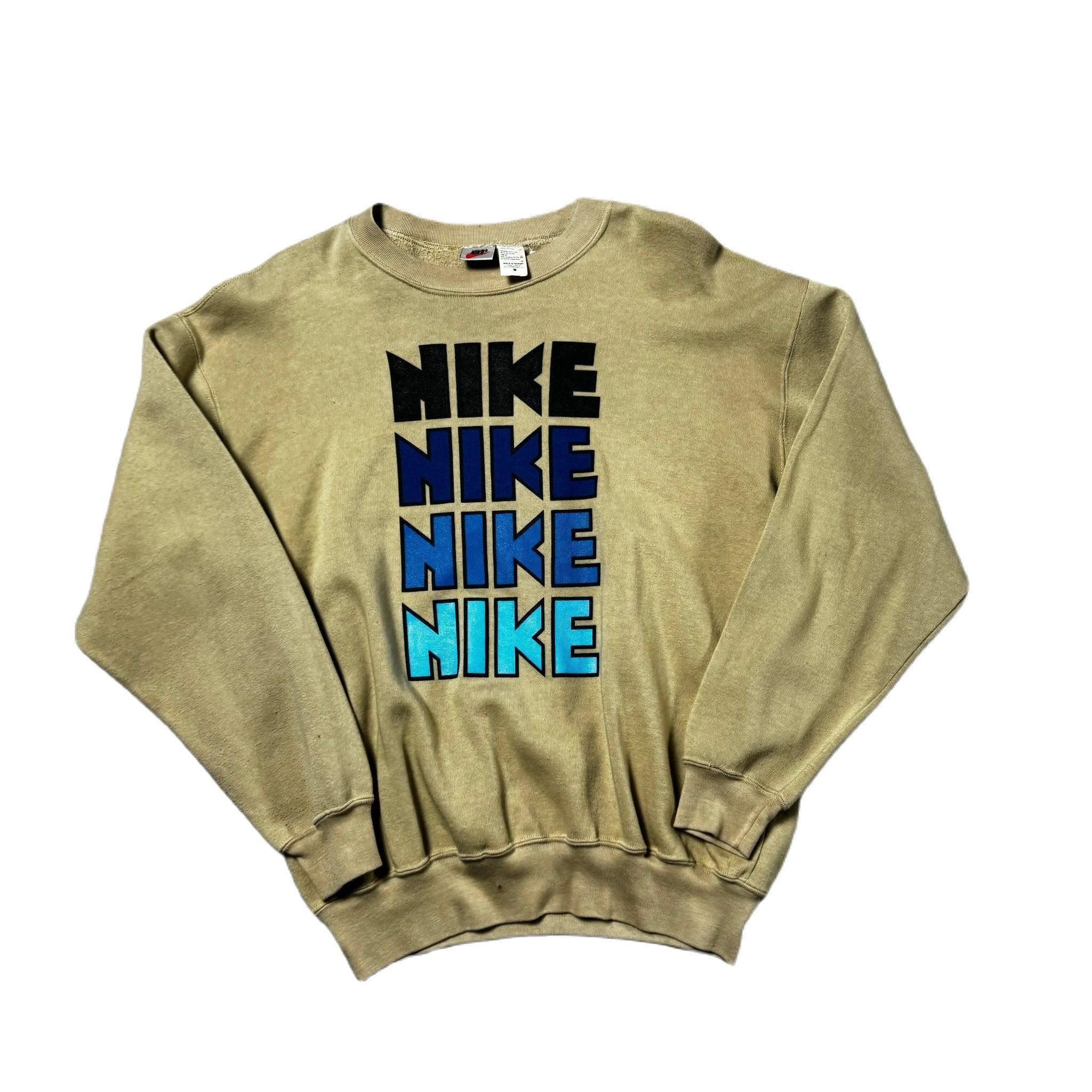 Vintage 90s Beige Nike Sweatshirt - M