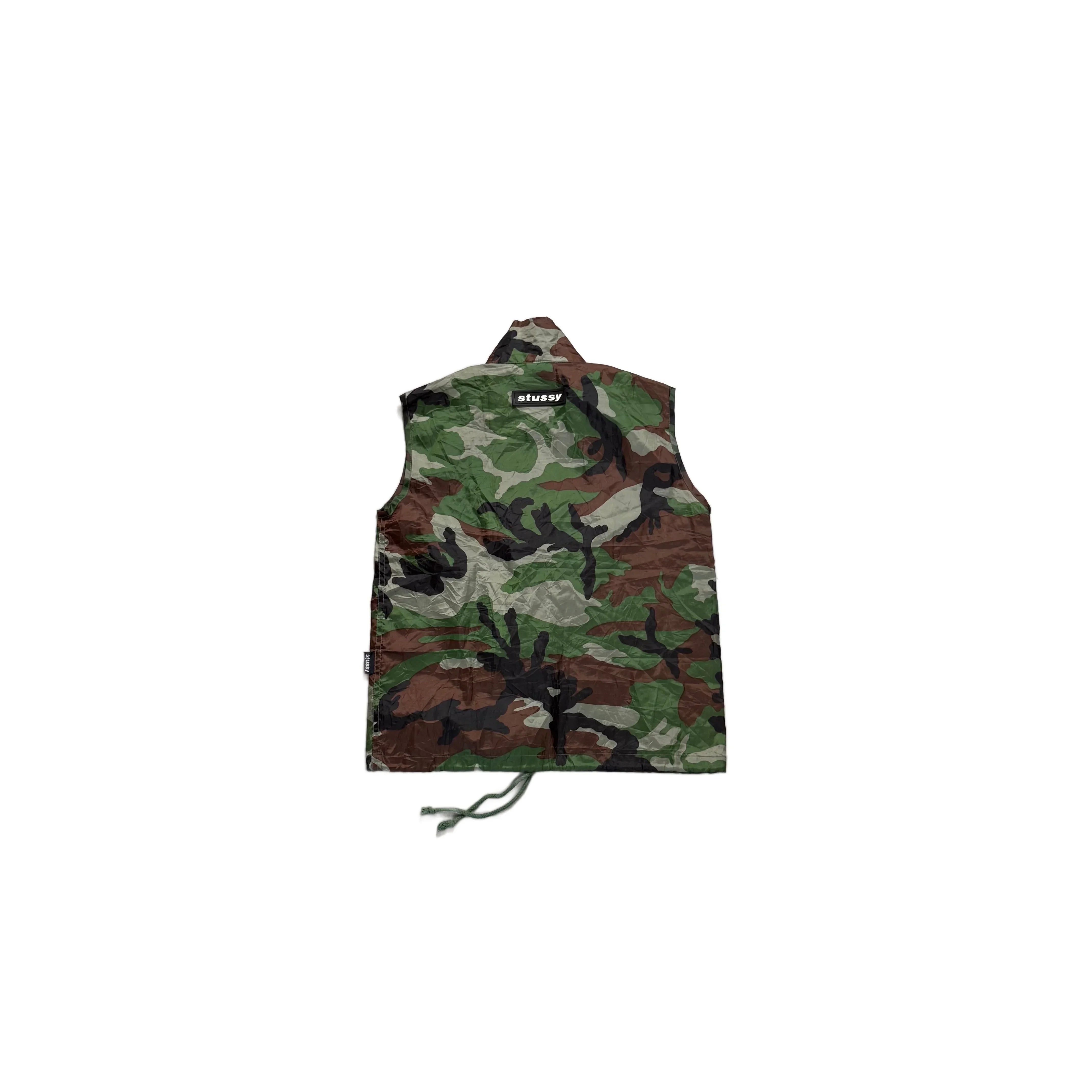 Camo Stussy Gilet - S