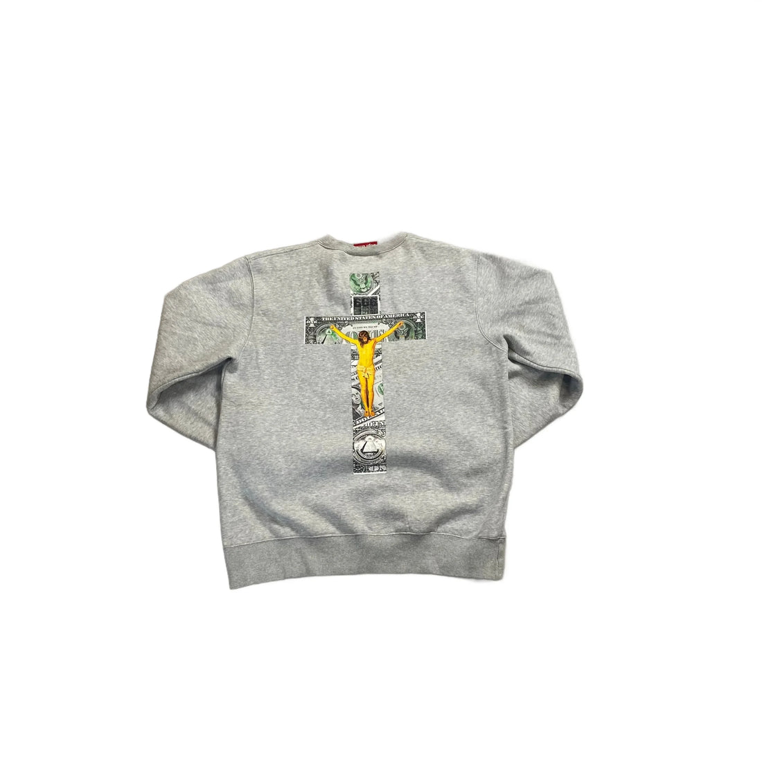 Grey Supreme Sweatshirt - L