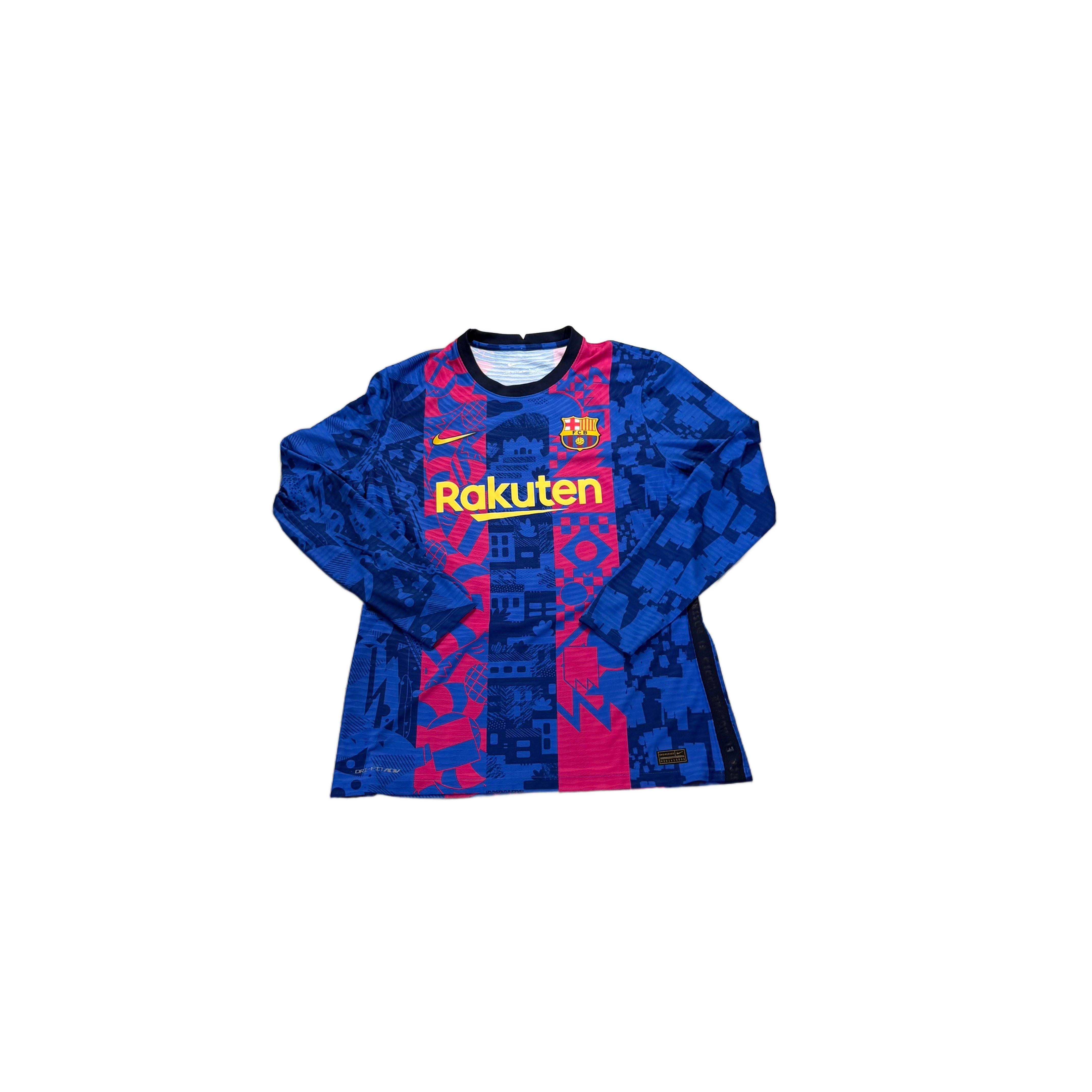 2021 - 22 Barcelona Home Player Issue 'Ferran' Shirt - XL
