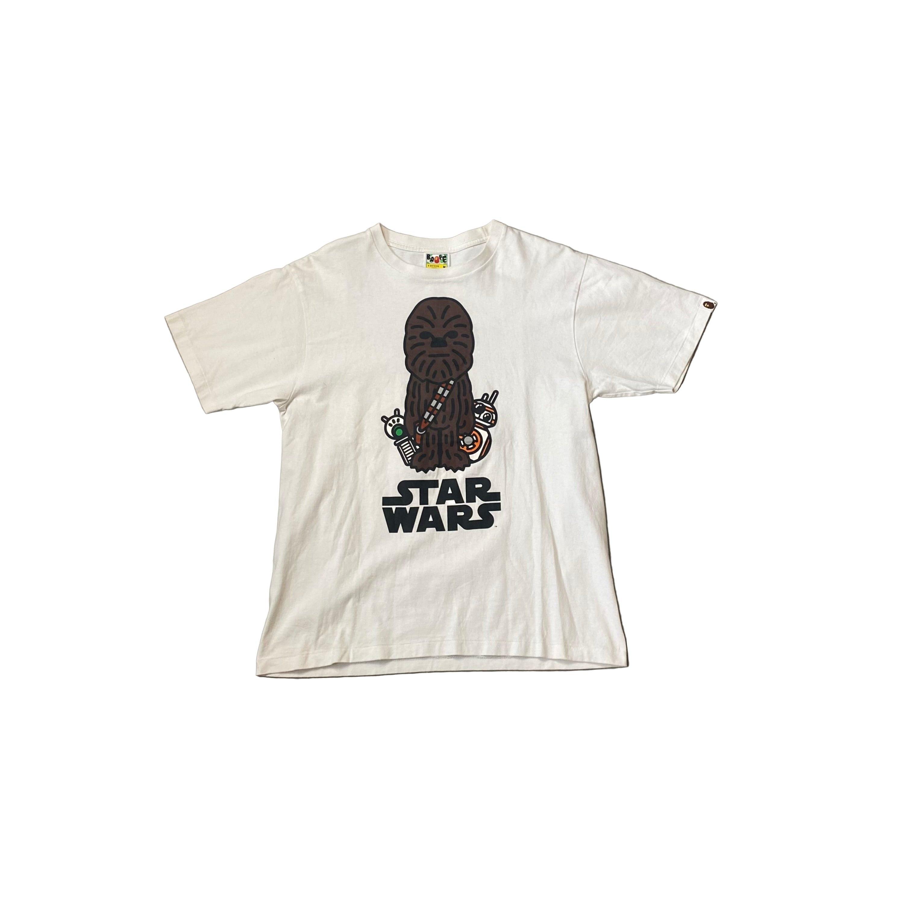 White A Bathing Ape (BAPE) x Star Wars Tee - M