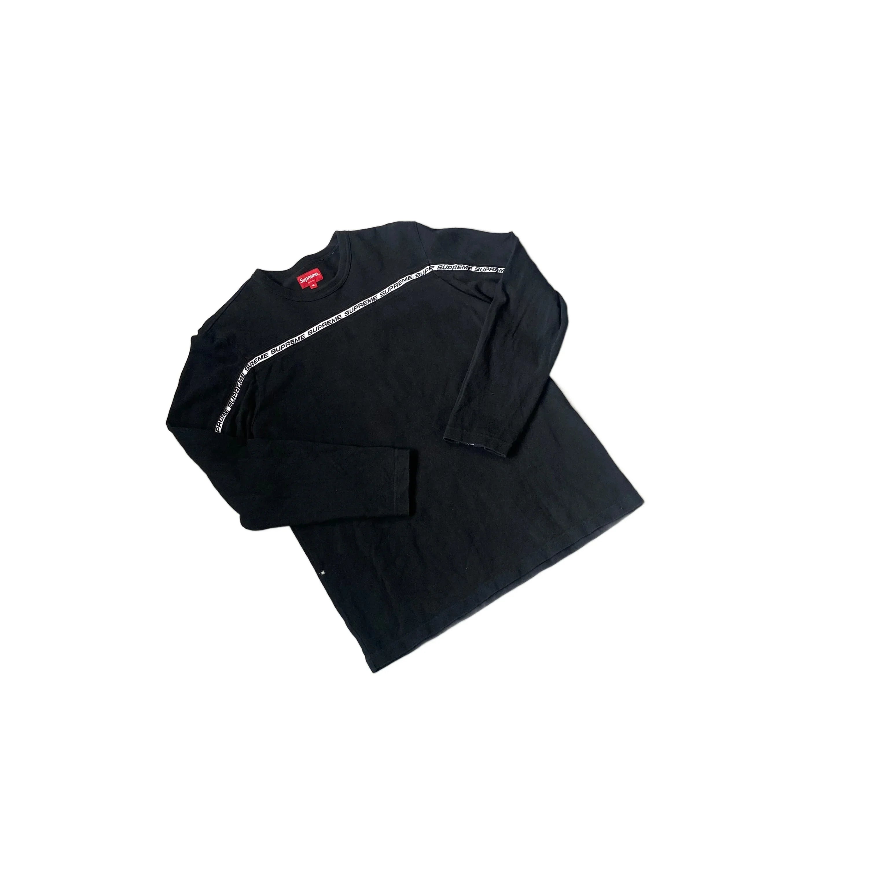 Black Supreme Long Sleeve Tee - M