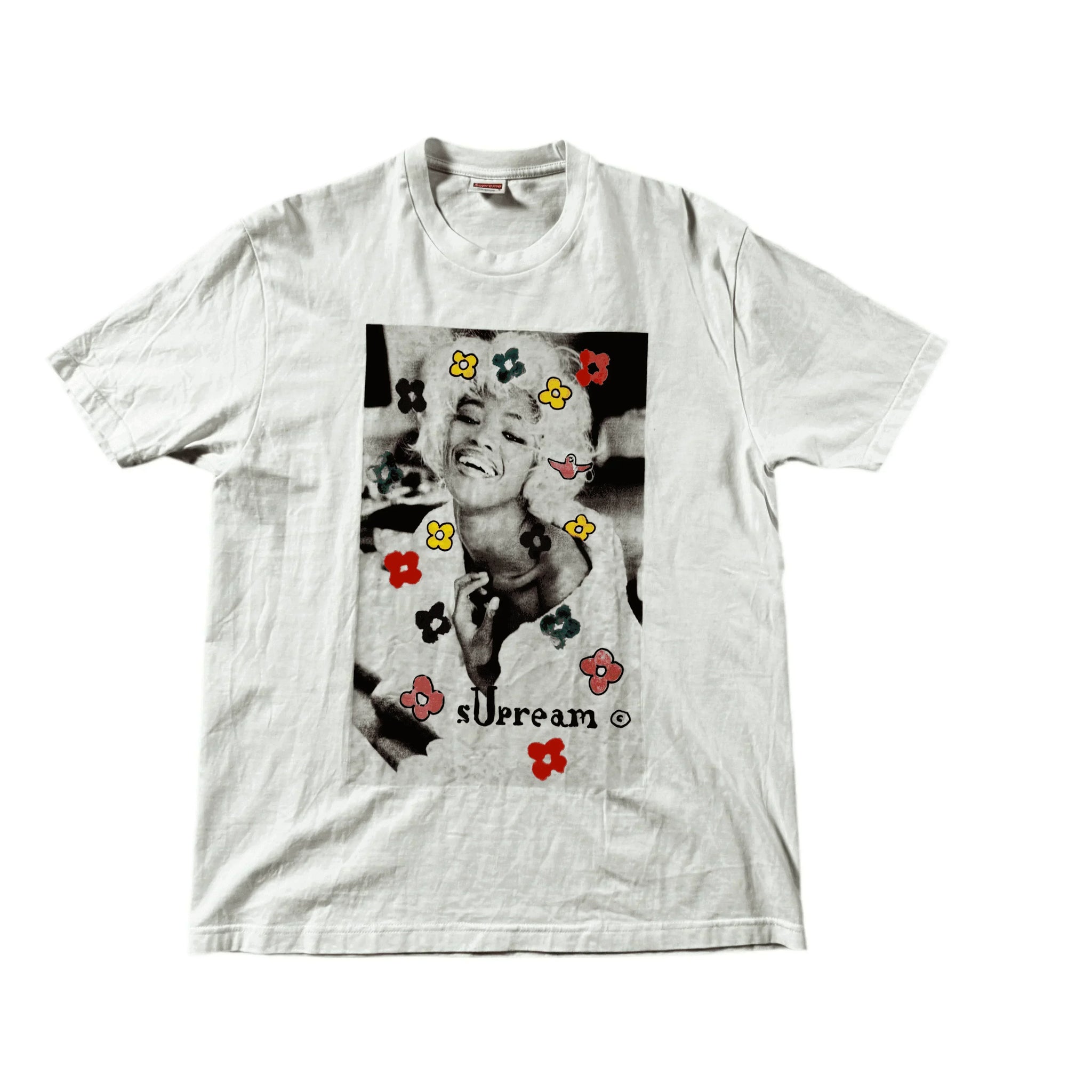White Supreme Tee - L