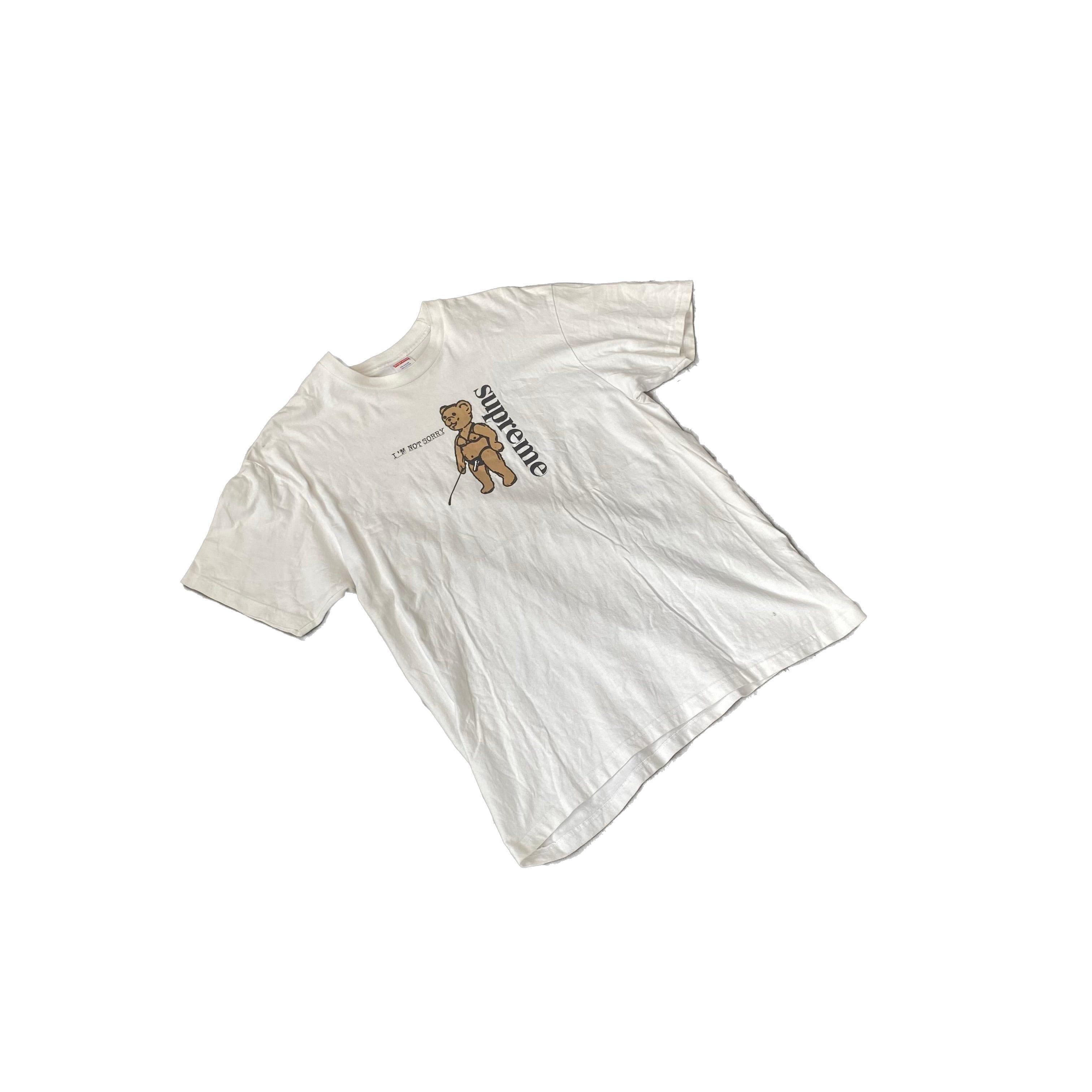 White Supreme Tee - L