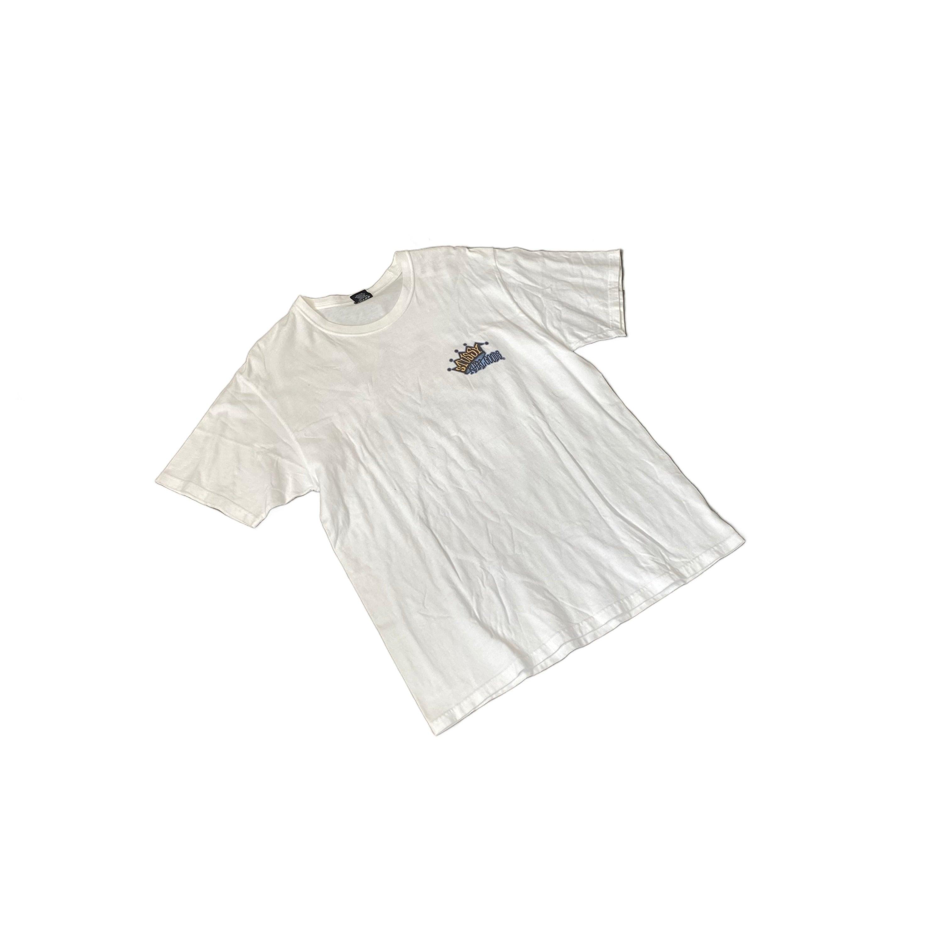White Stussy Tee - L