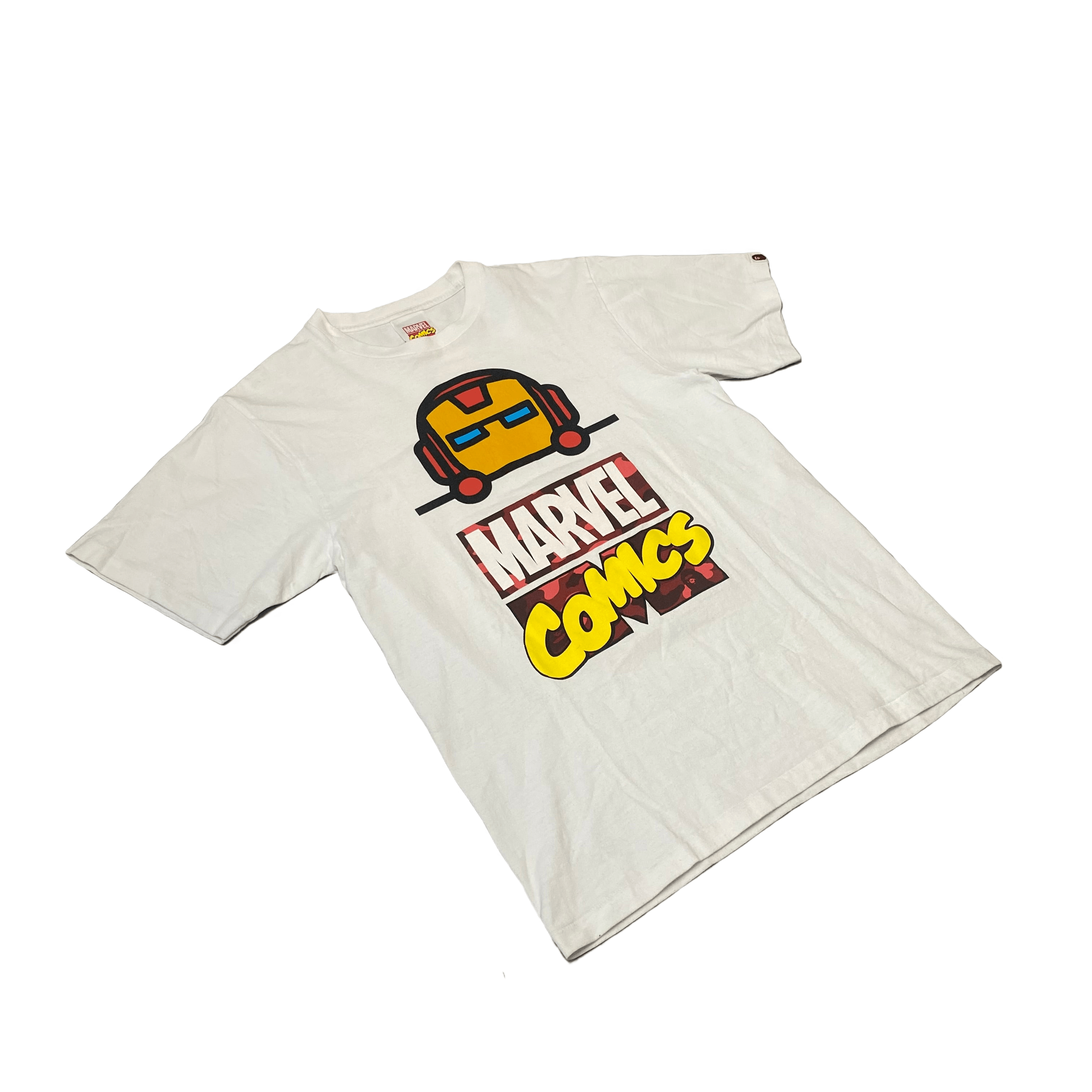 White A Bathing Ape (BAPE) x Marvel Tee - M