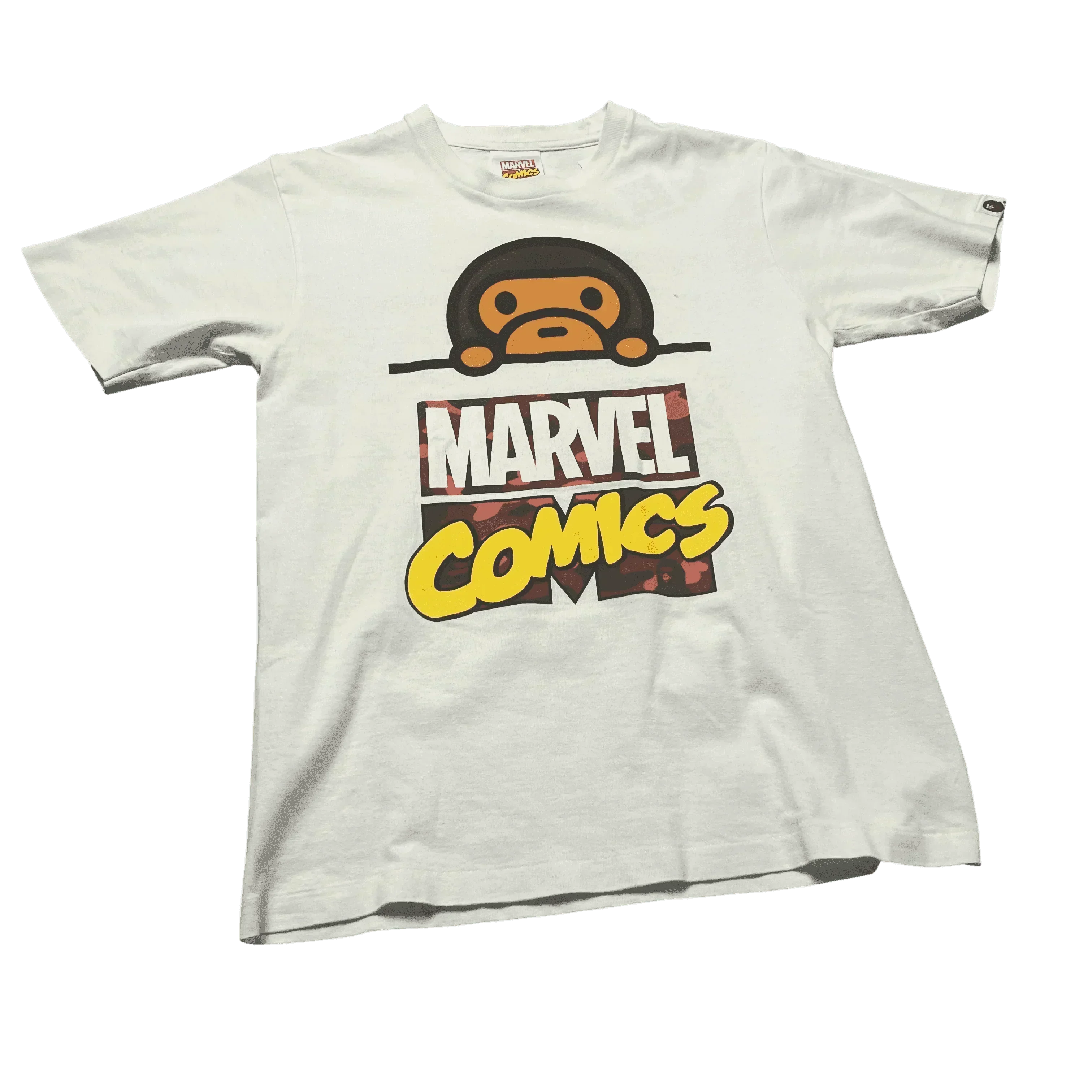 White A Bathing Ape (BAPE) x Marvel Tee - S
