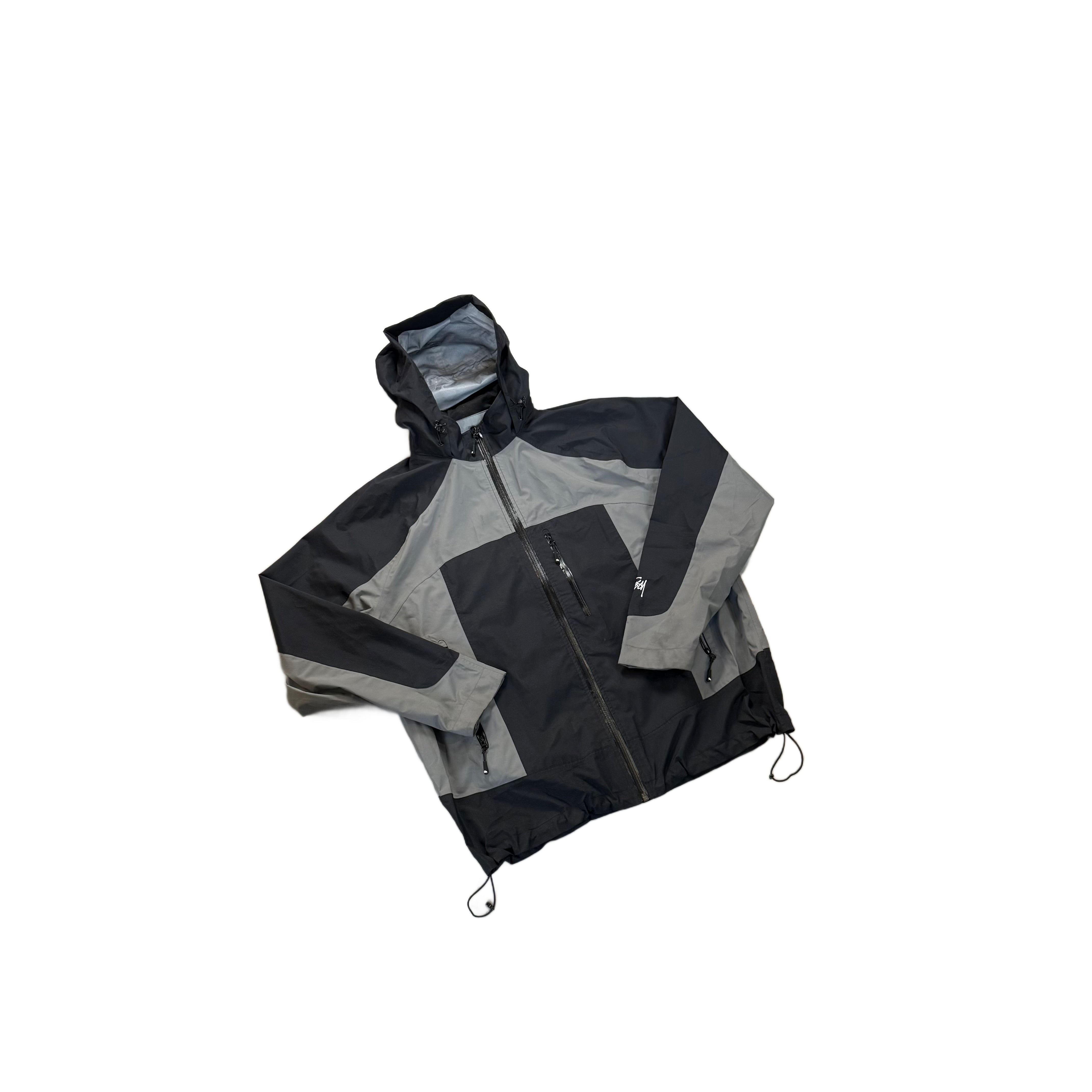 Black + Grey Stussy Jacket - M