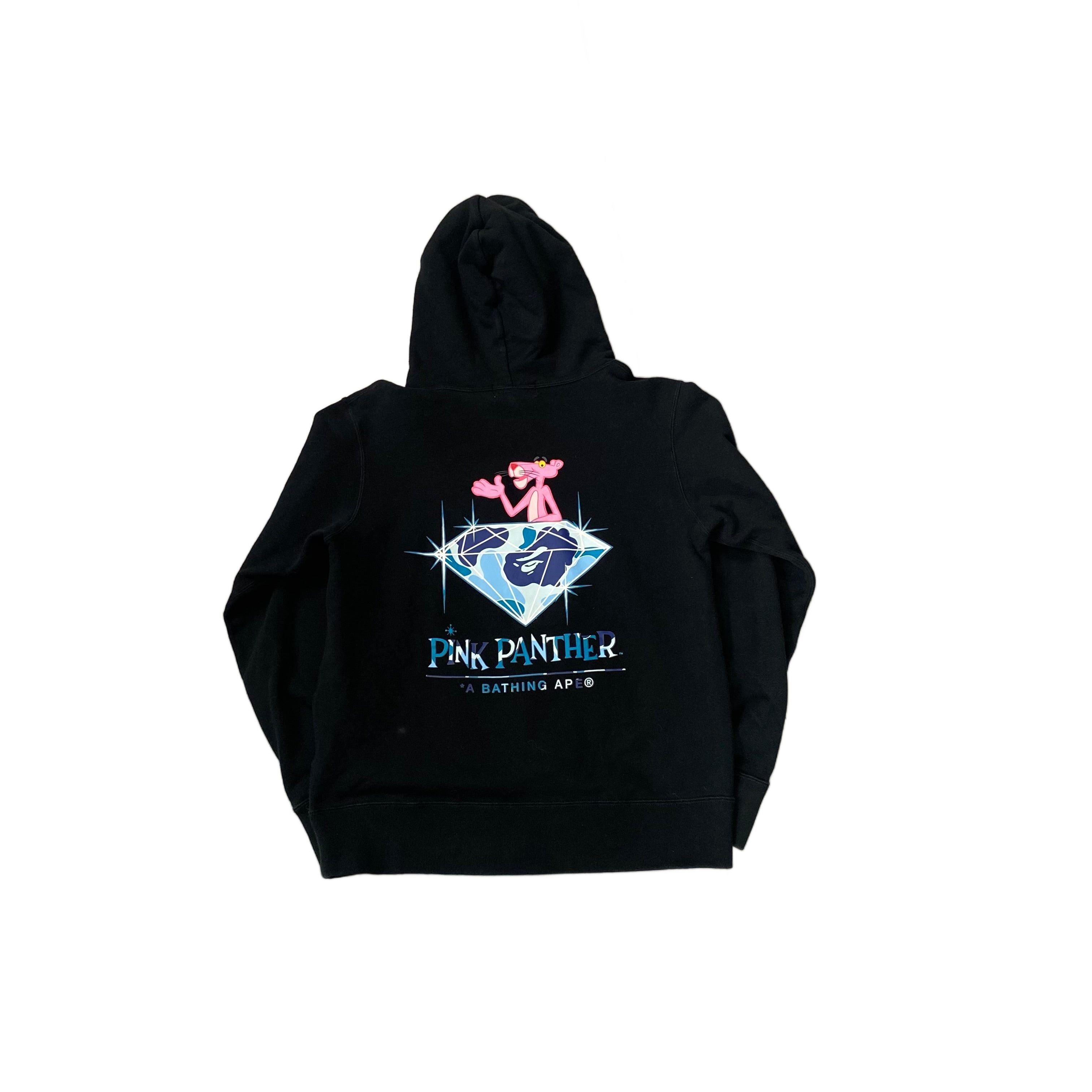 Black A Bathing Ape (BAPE) x Pink Panther Hoodie - M