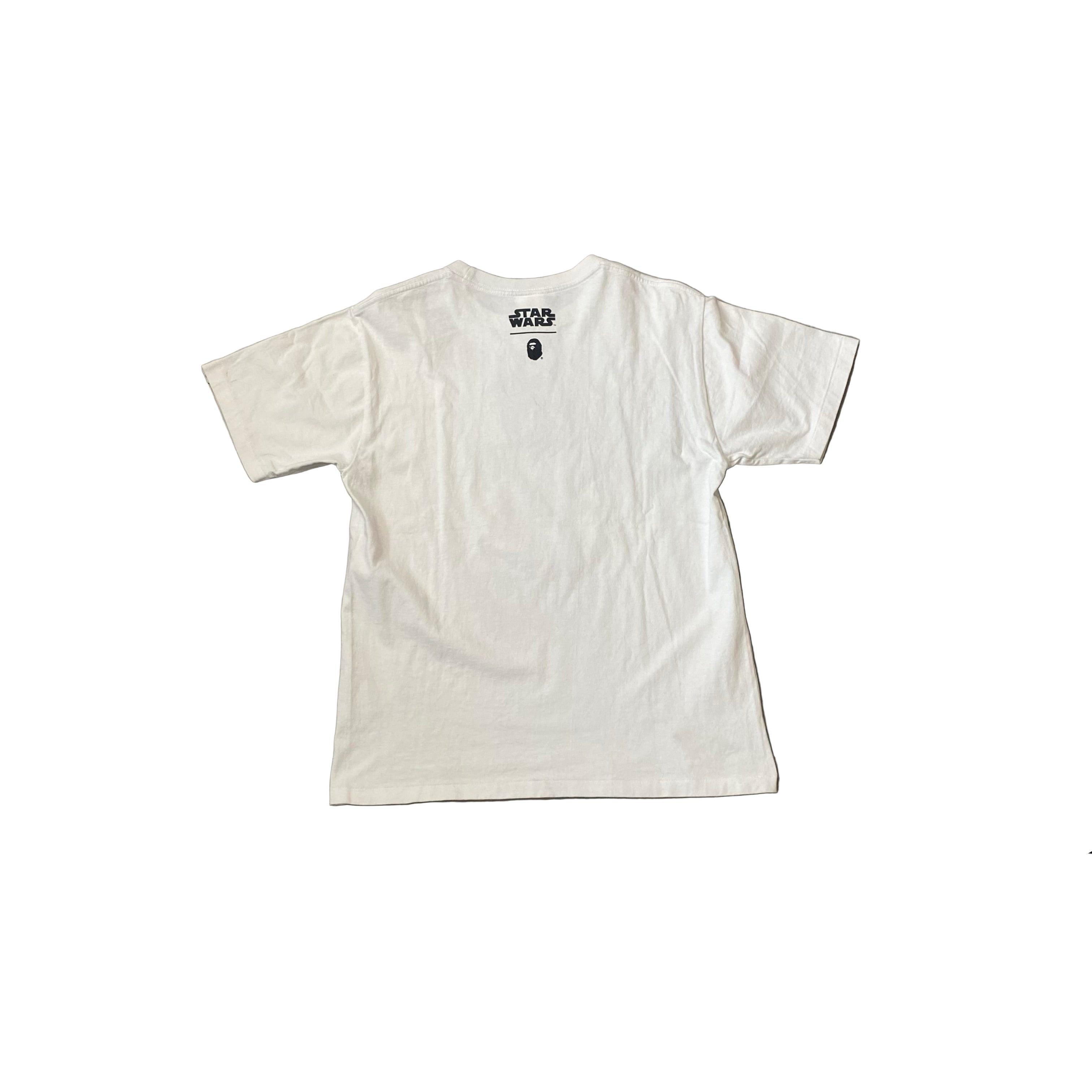 White A Bathing Ape (BAPE) x Star Wars Tee - M
