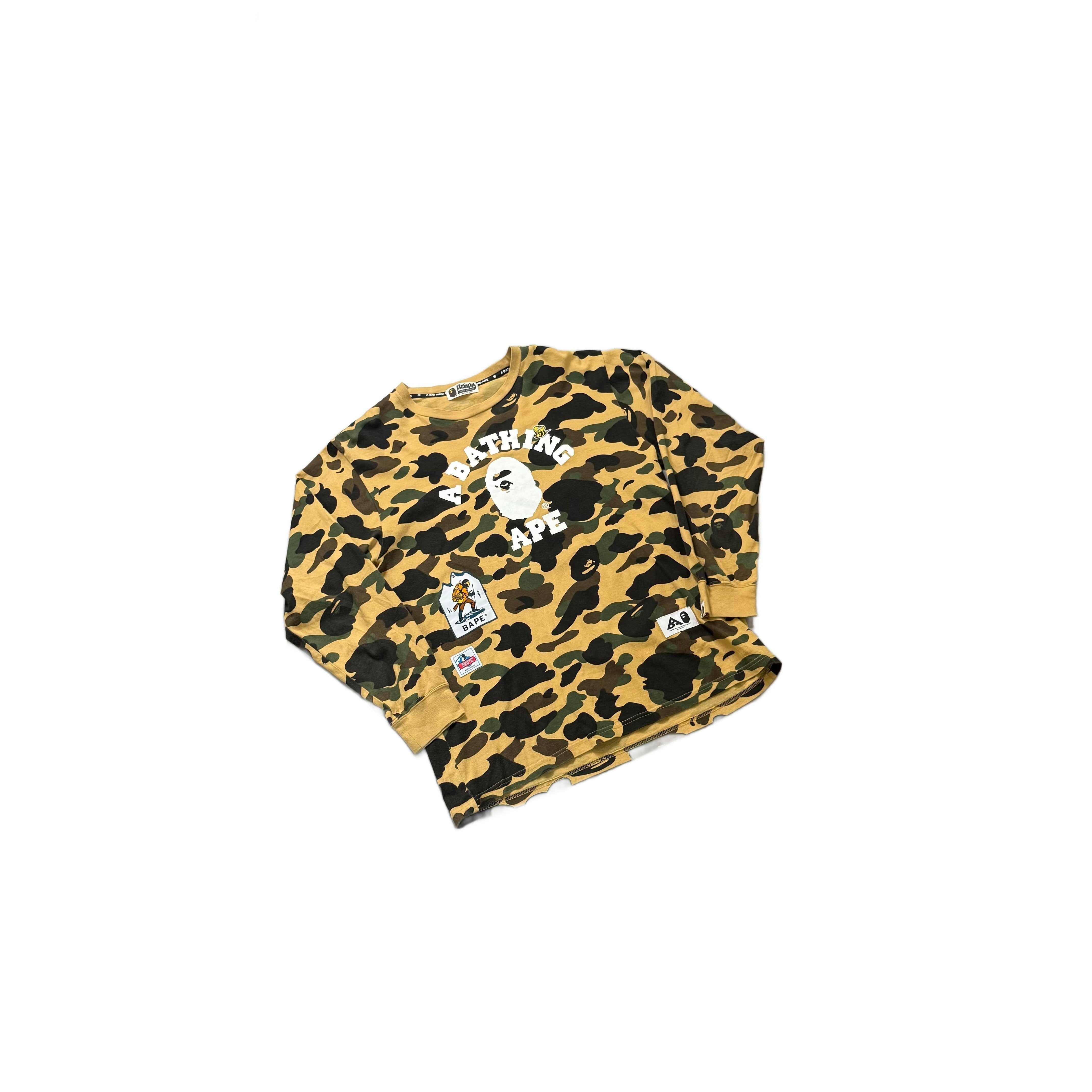 Camo A Bathing Ape (BAPE) Long Sleeve Tee - XL