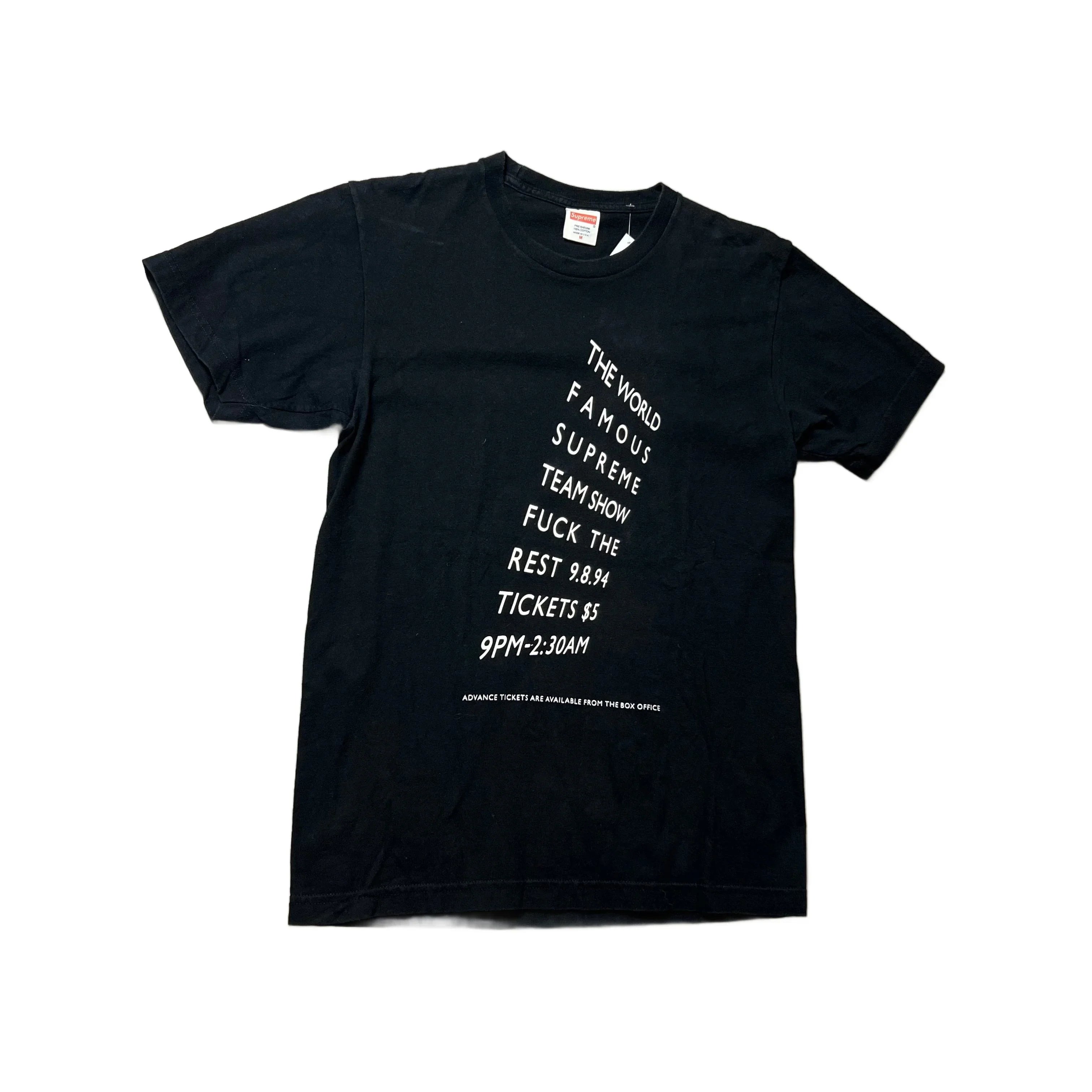 Black Supreme Tee - M