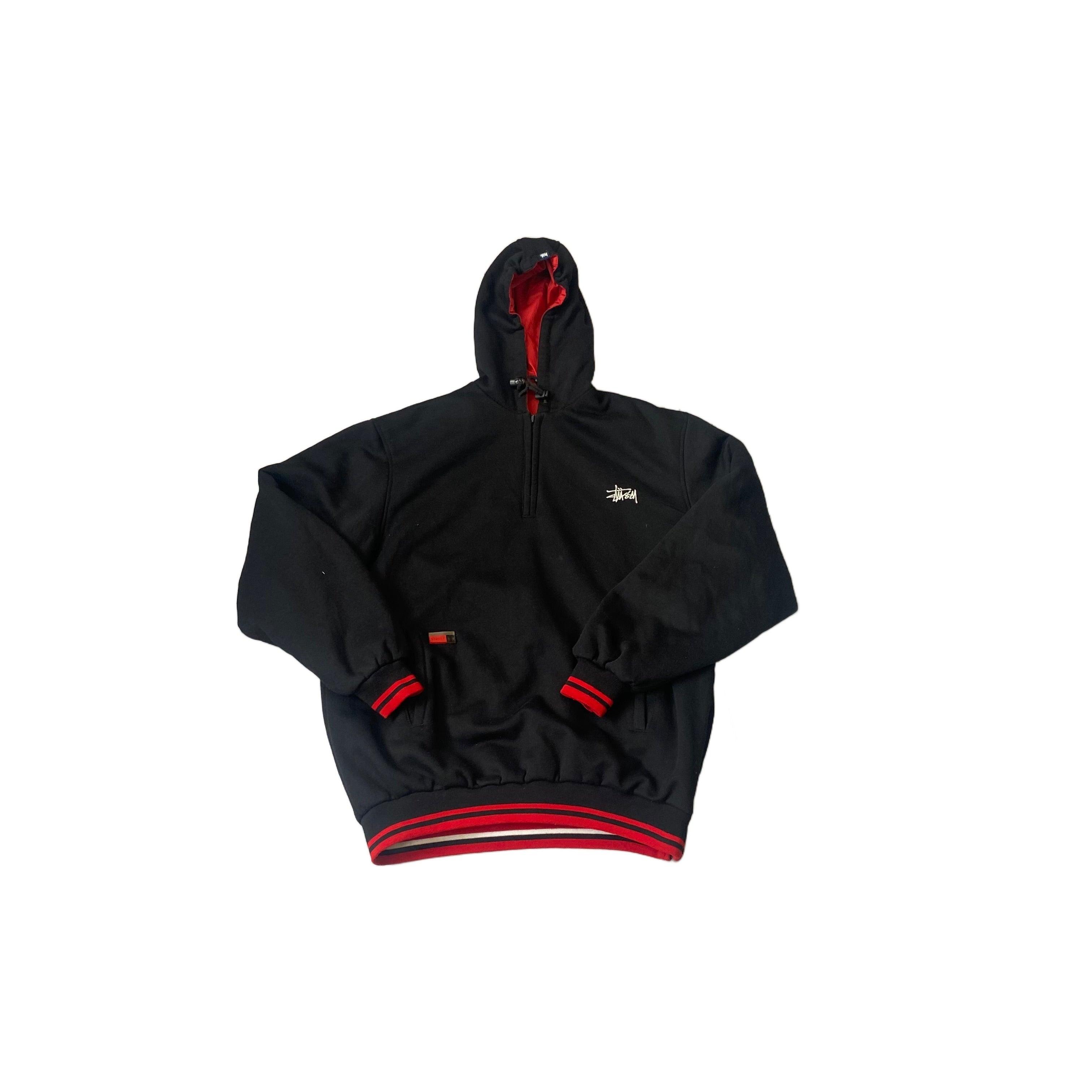 Black + Red Stussy Reversible Jacket - XL