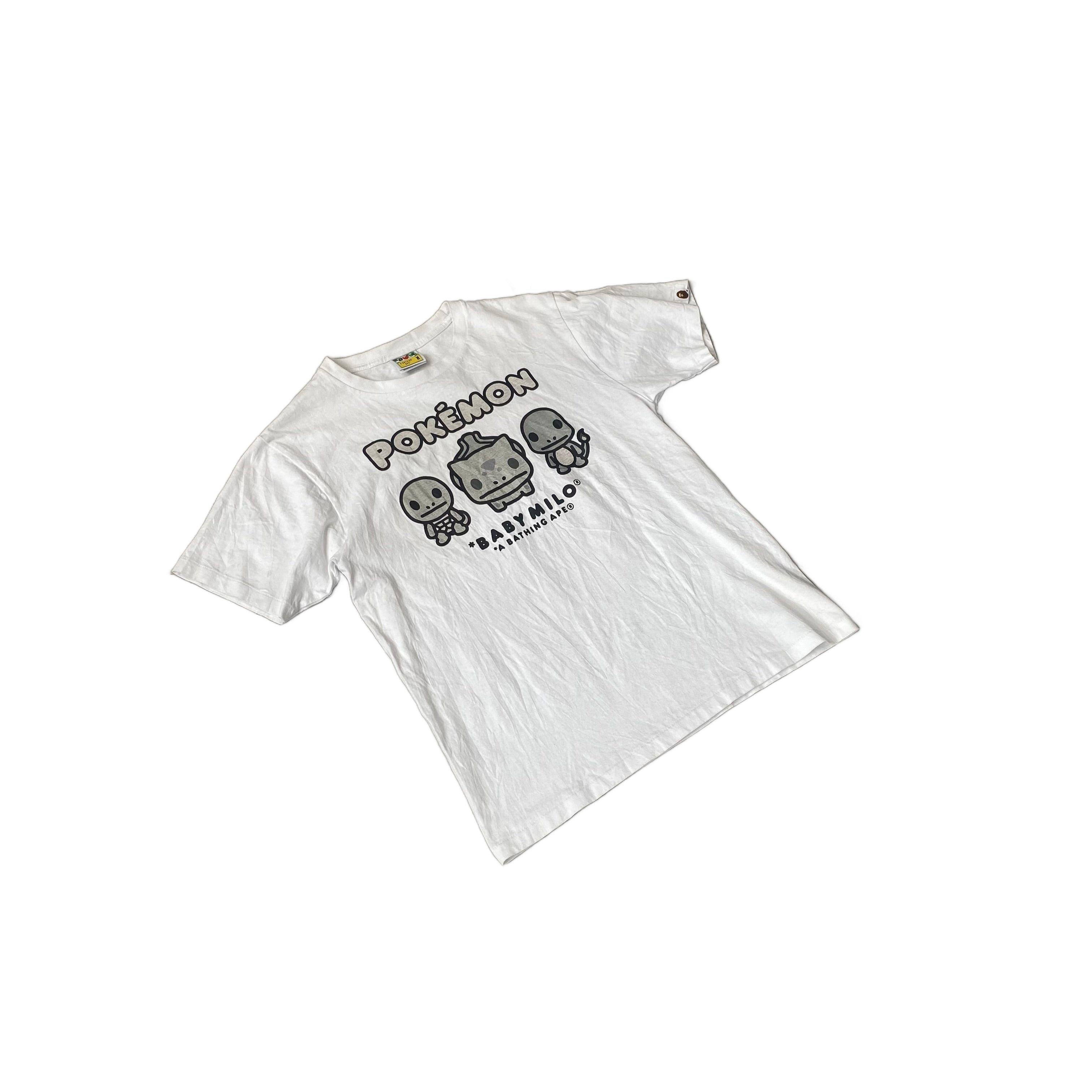 White A Bathing Ape (BAPE) x Pokémon Tee - M