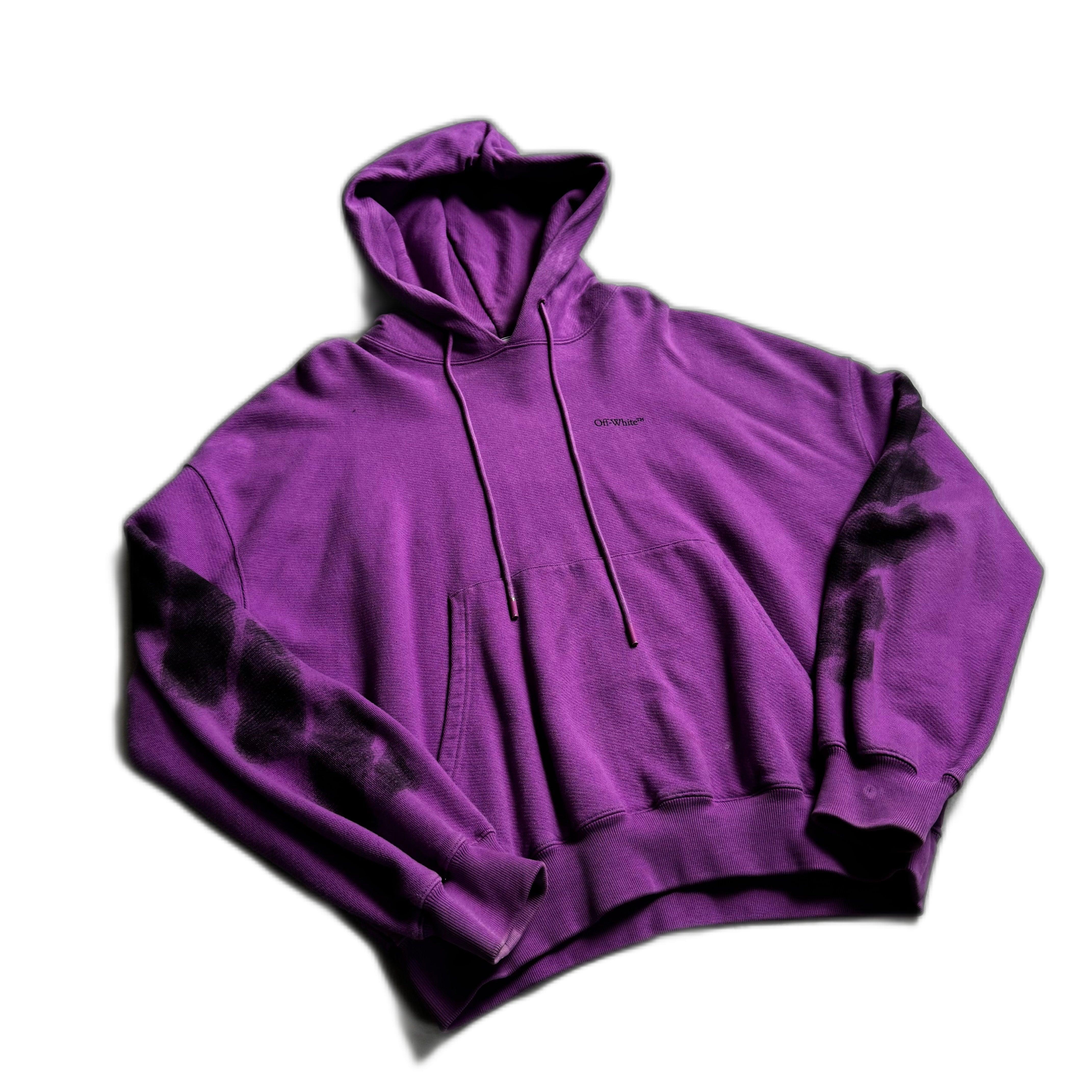 Purple Off-White Hoodie - XL