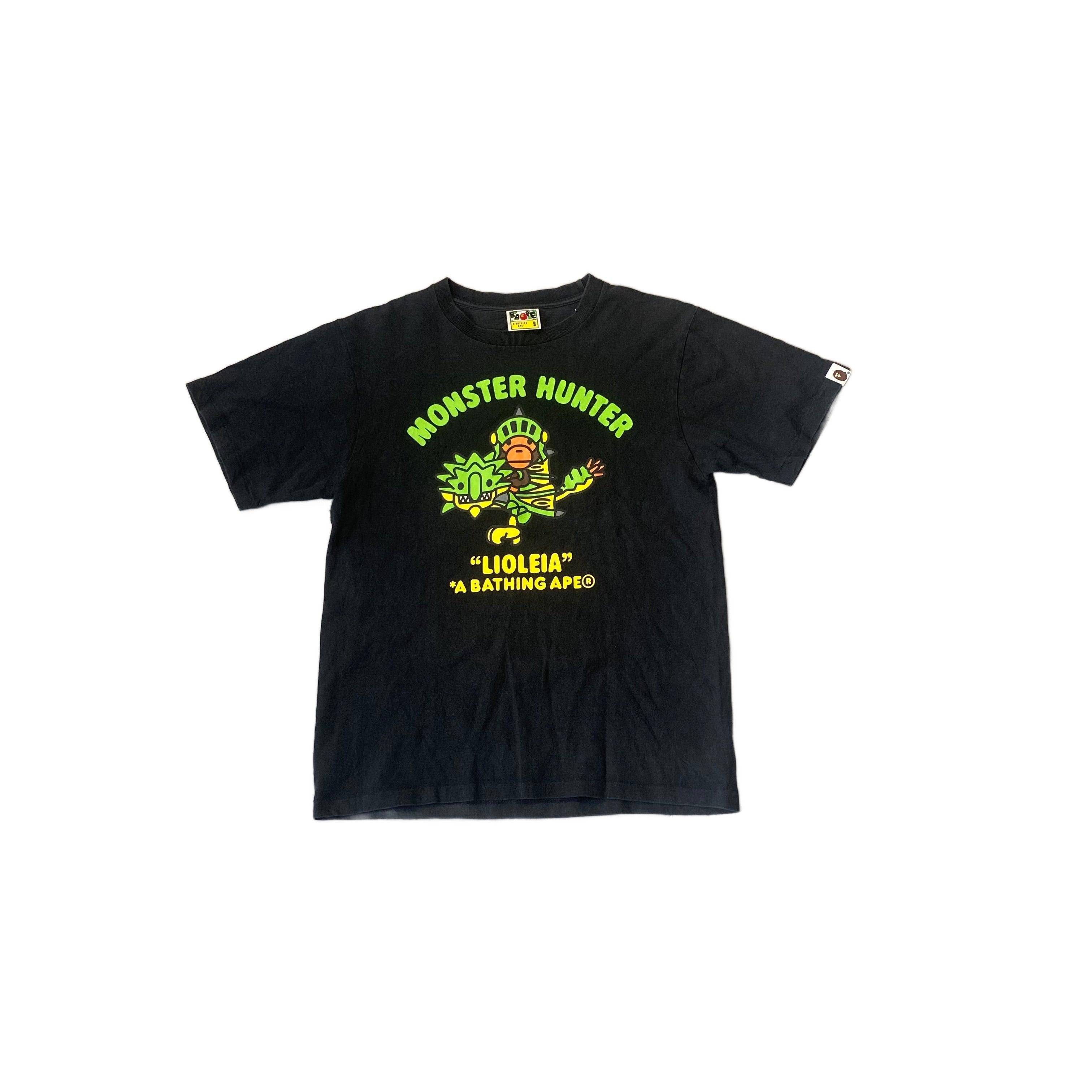 Black A Bathing Ape (BAPE) x Monster Hunter Tee - S