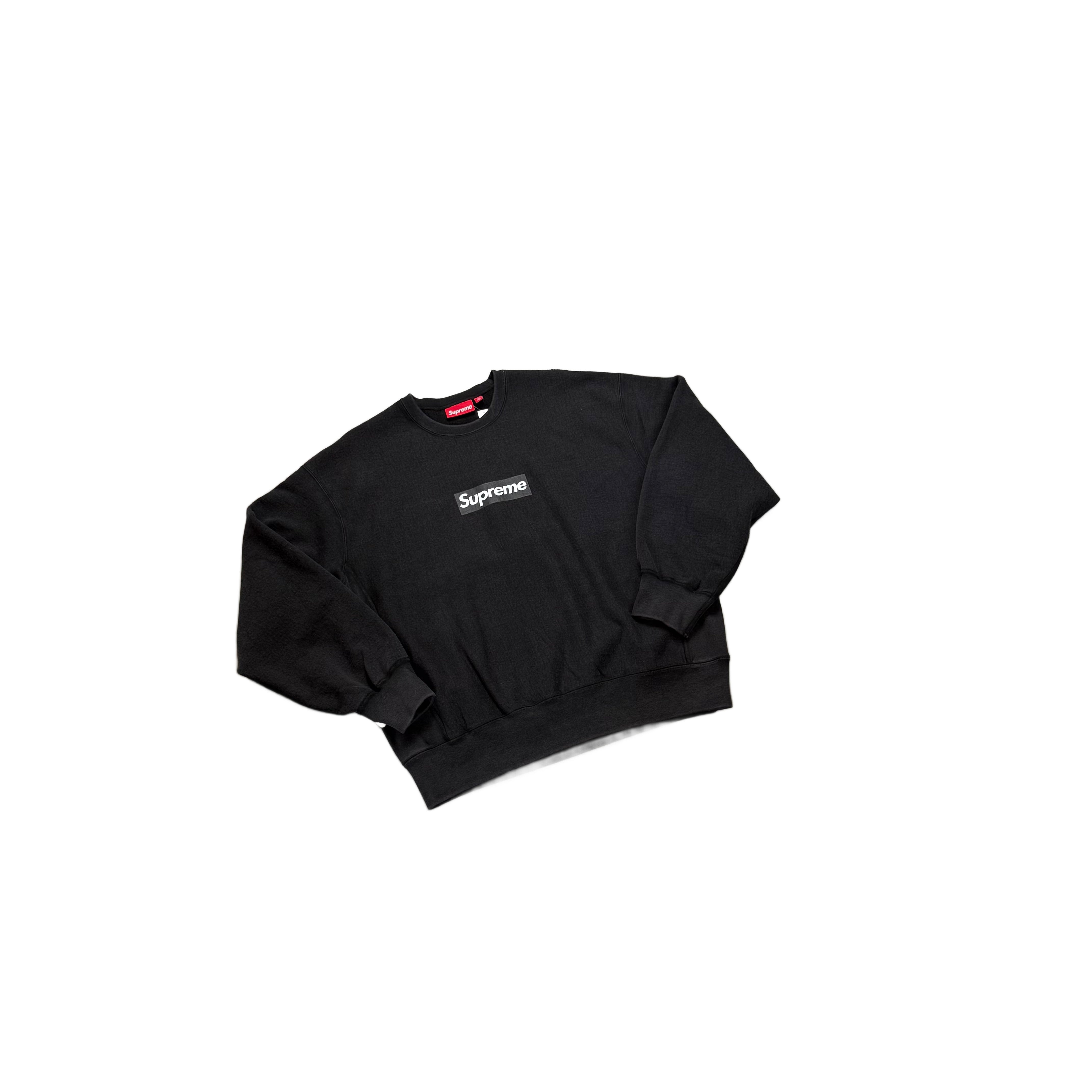 BNWT Black Supreme Box Logo Sweatshirt - L