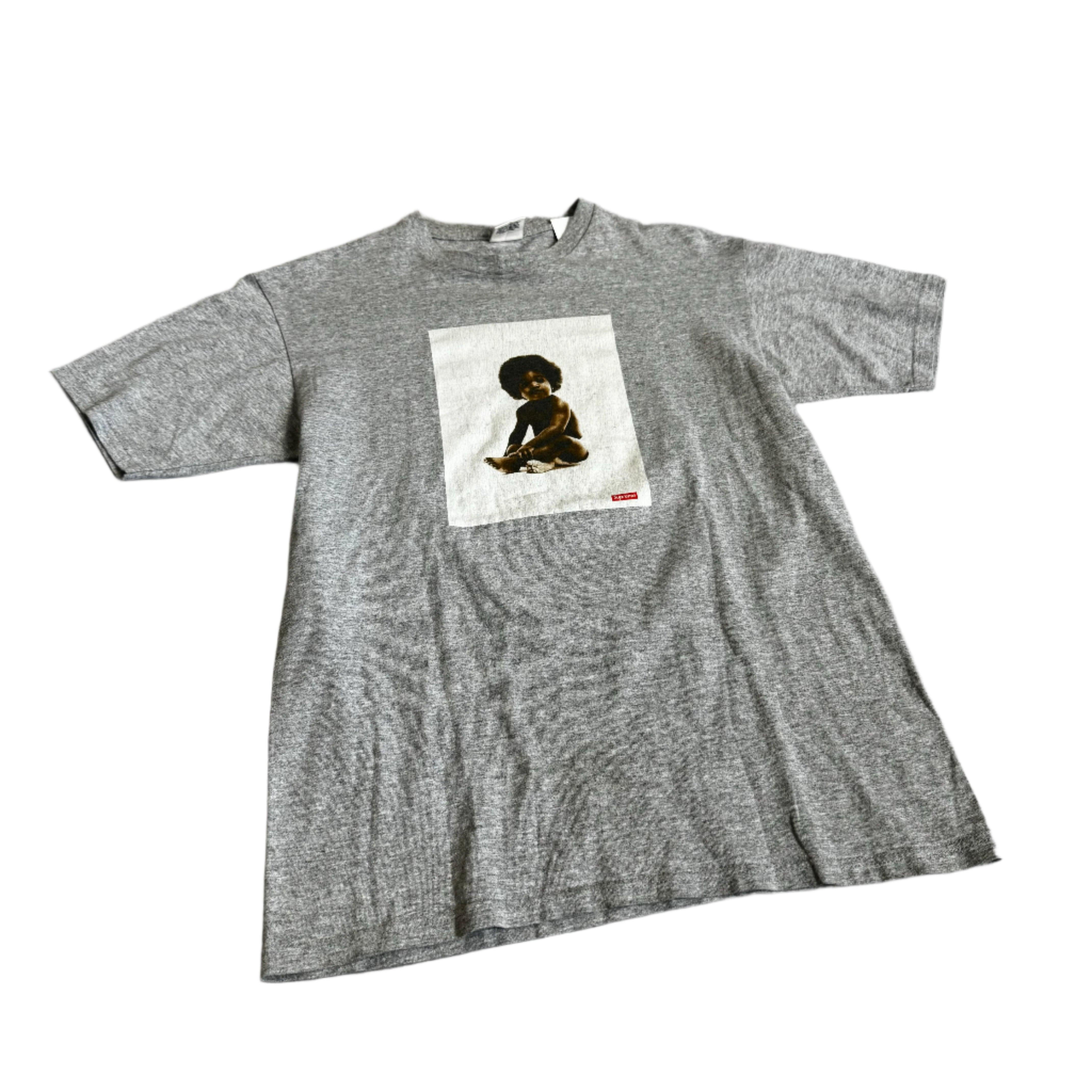 Grey Supreme Biggie Smalls Tee - M