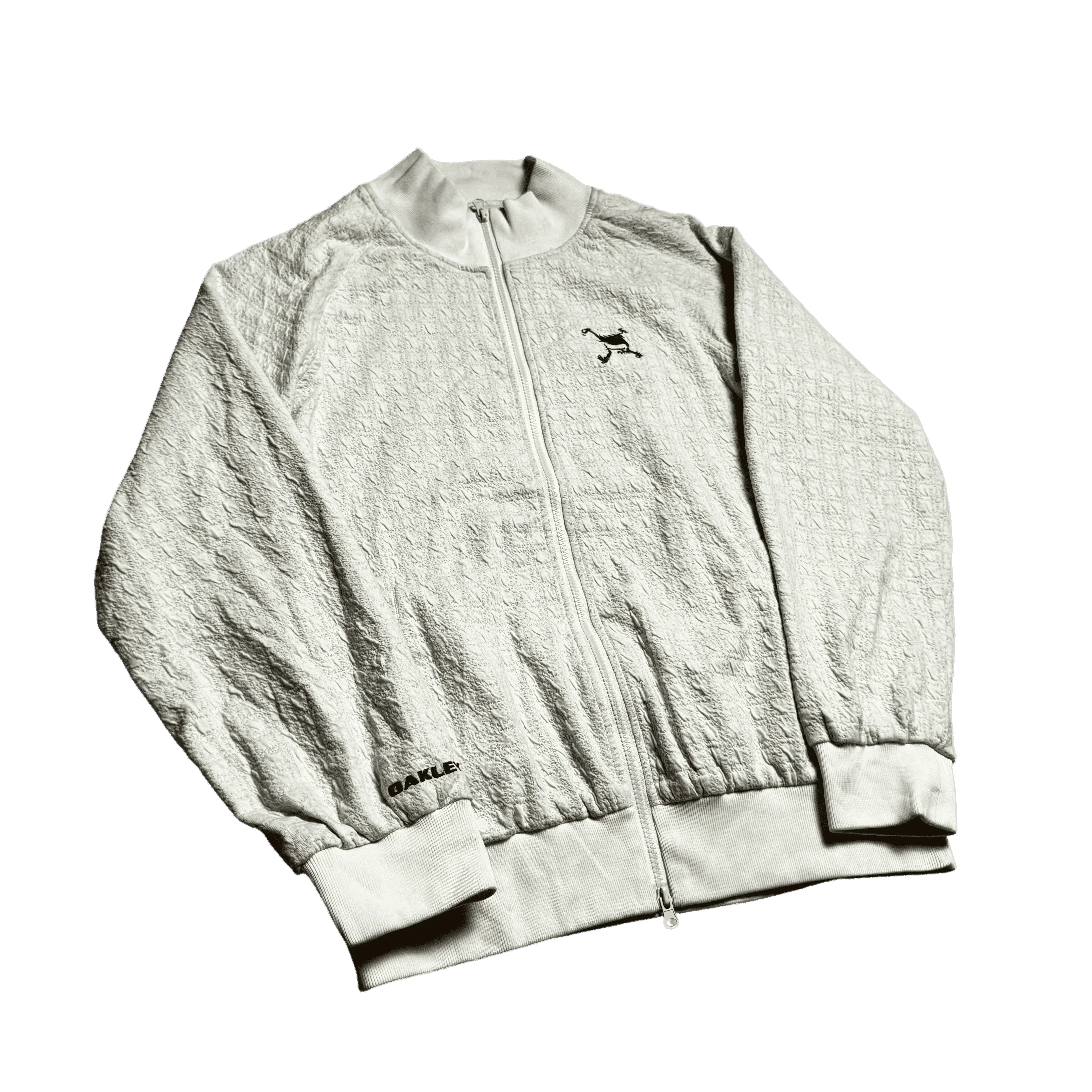 Cream Oakley Zip Up Jacket - M