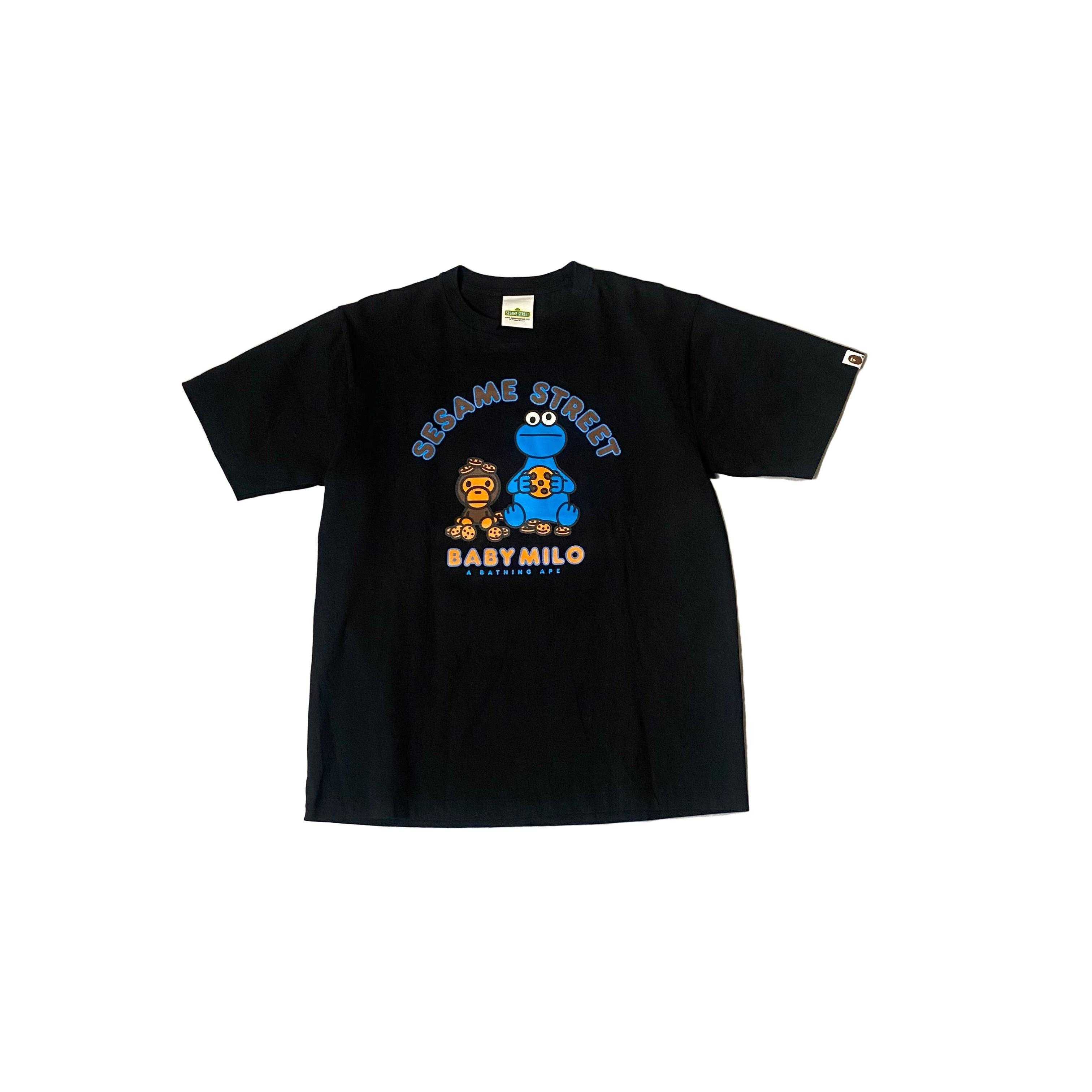 Black A Bathing Ape (BAPE) x Sesame Street Tee - L