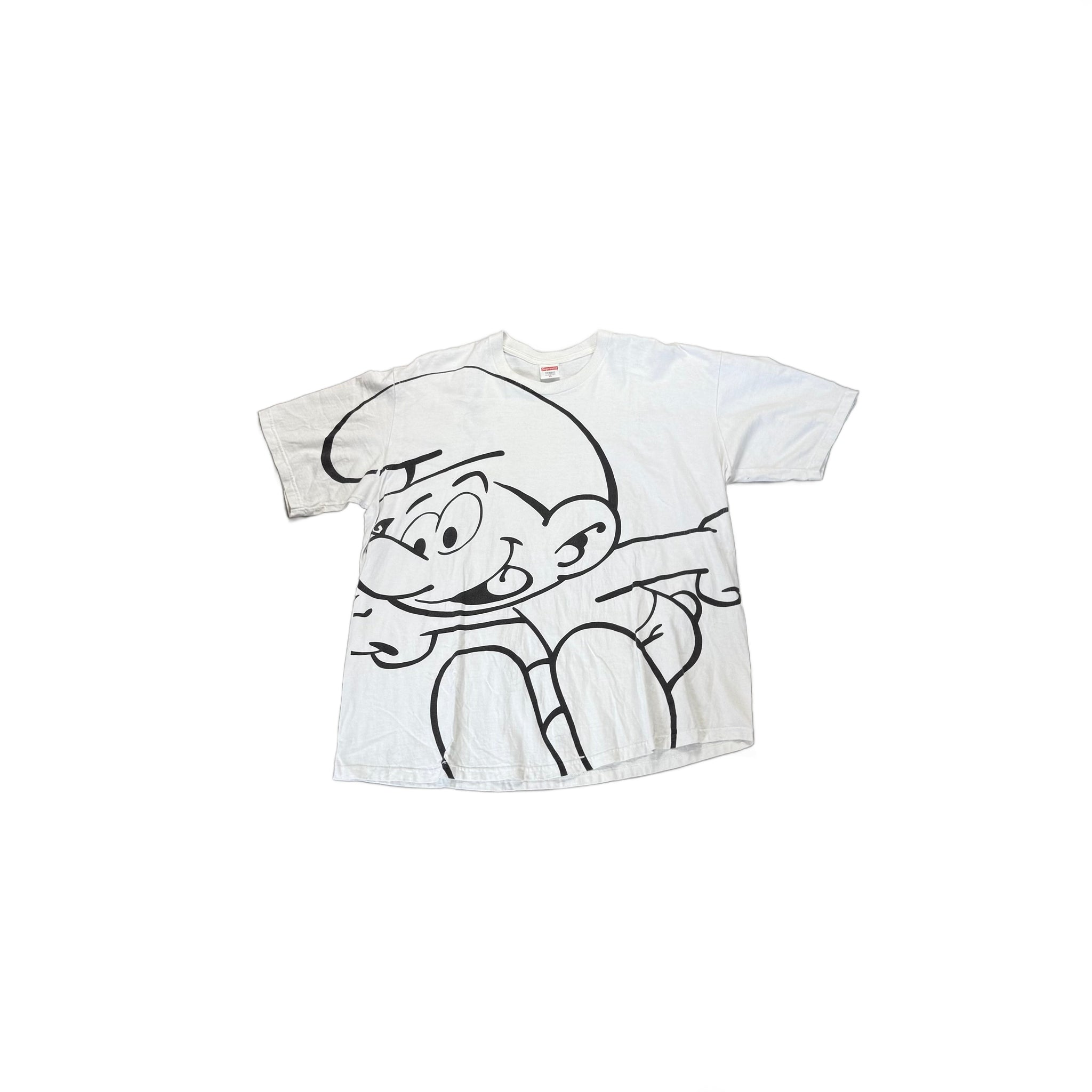 White Supreme Smurfs Tee - XL