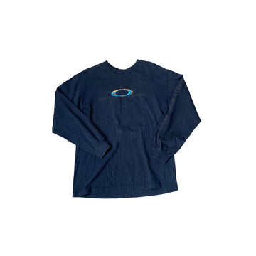 Navy Blue Oakley Long Sleeve Tee - L