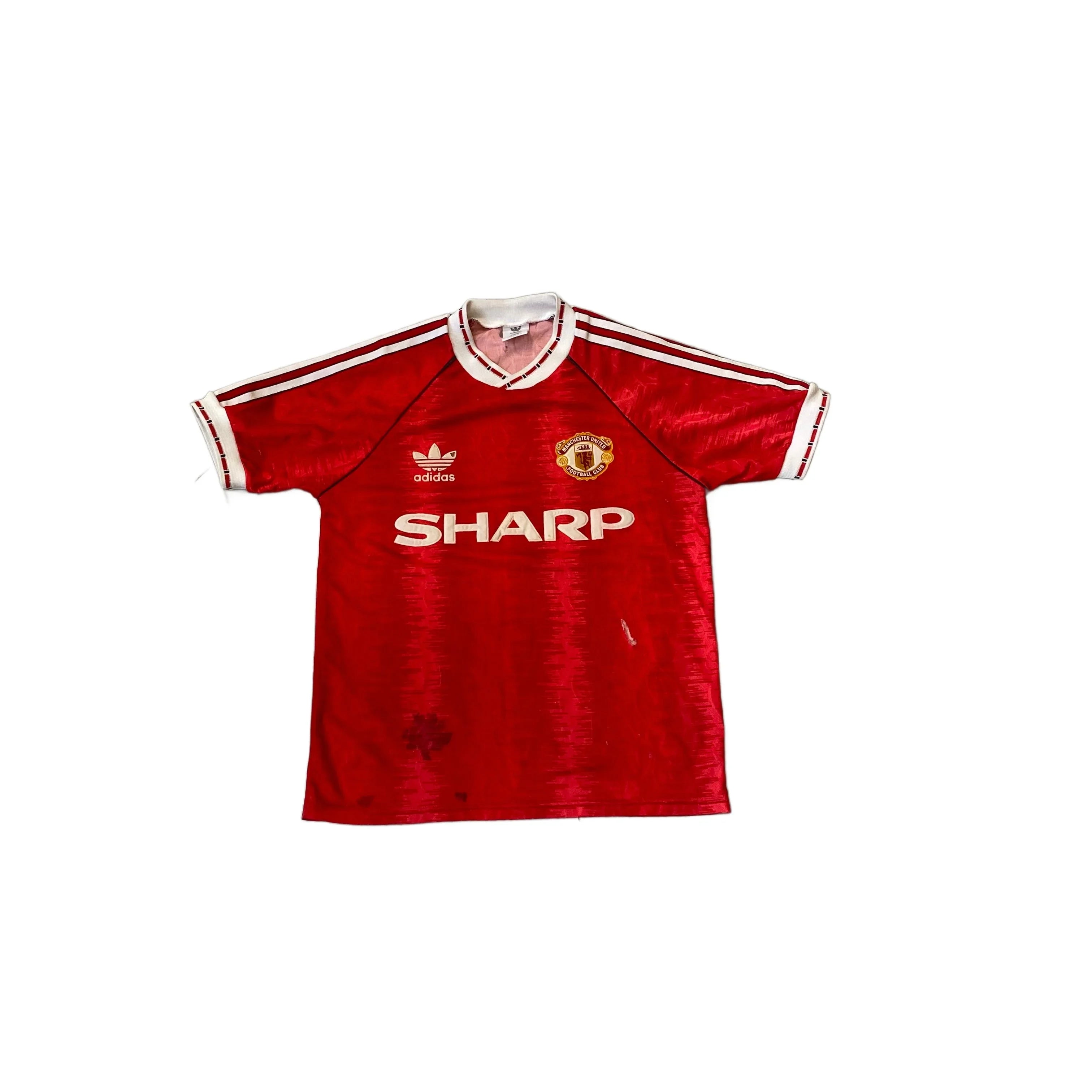 1990 - 92 Manchester United Home Shirt - S