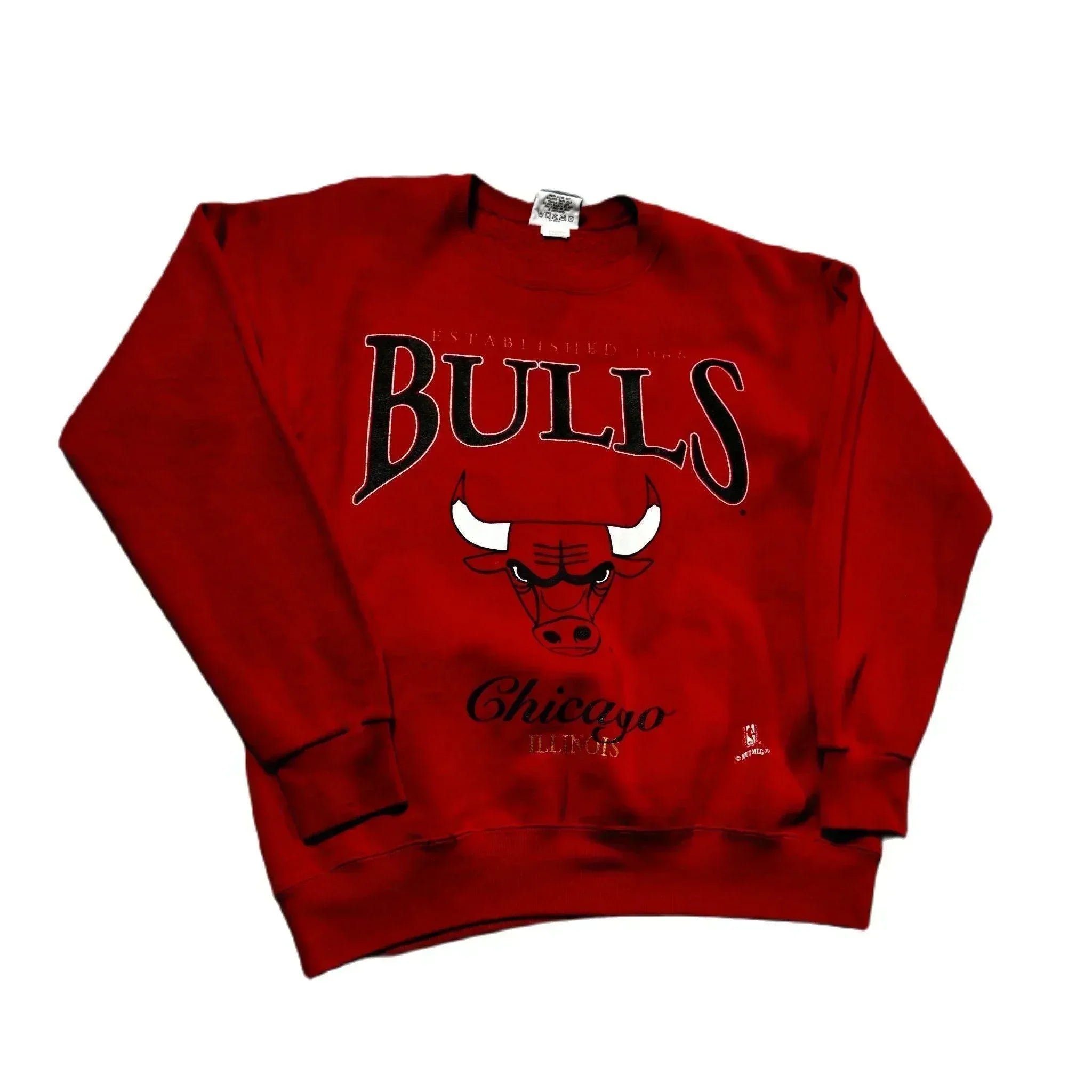 Vintage 90s Red Chicago Bulls NBA Sweatshirt - M