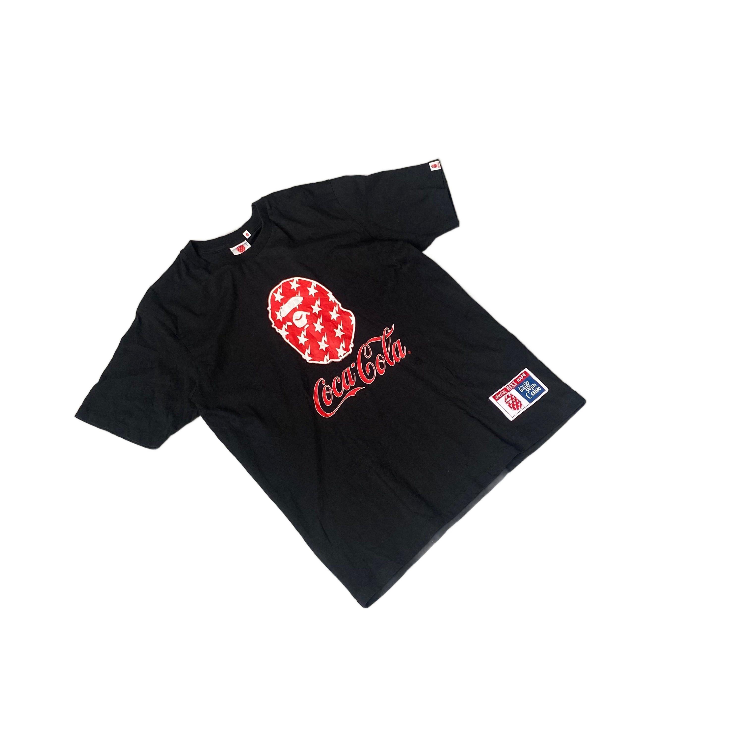 Black A Bathing Ape (BAPE) x Coca Cola Tee - L