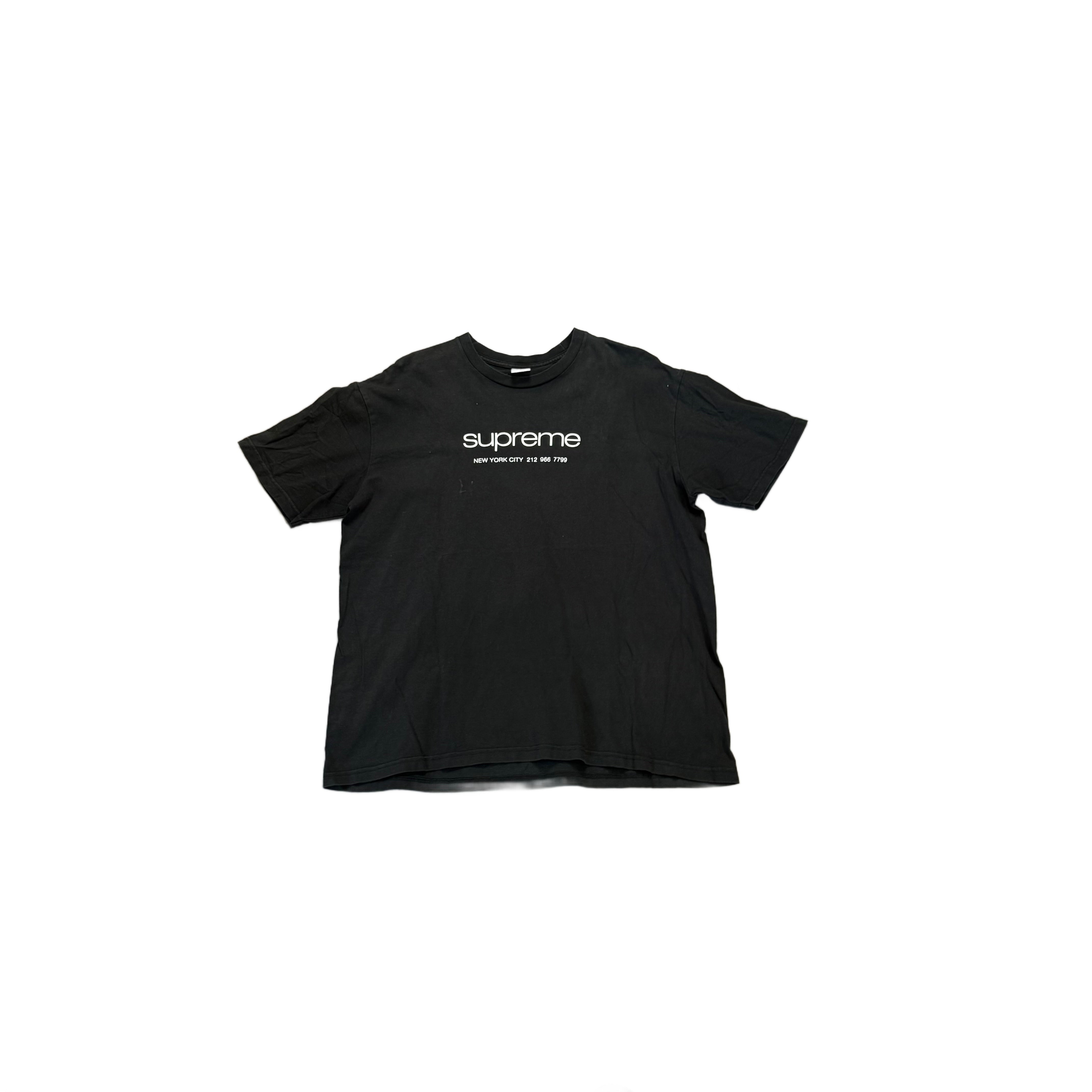 Black Supreme Tee - L