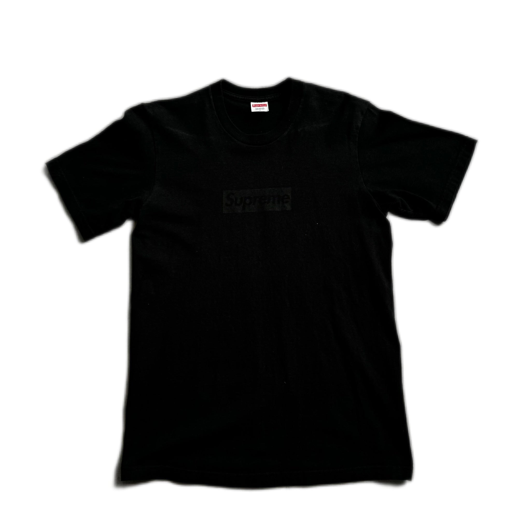 Black Supreme Box Logo Tee - S