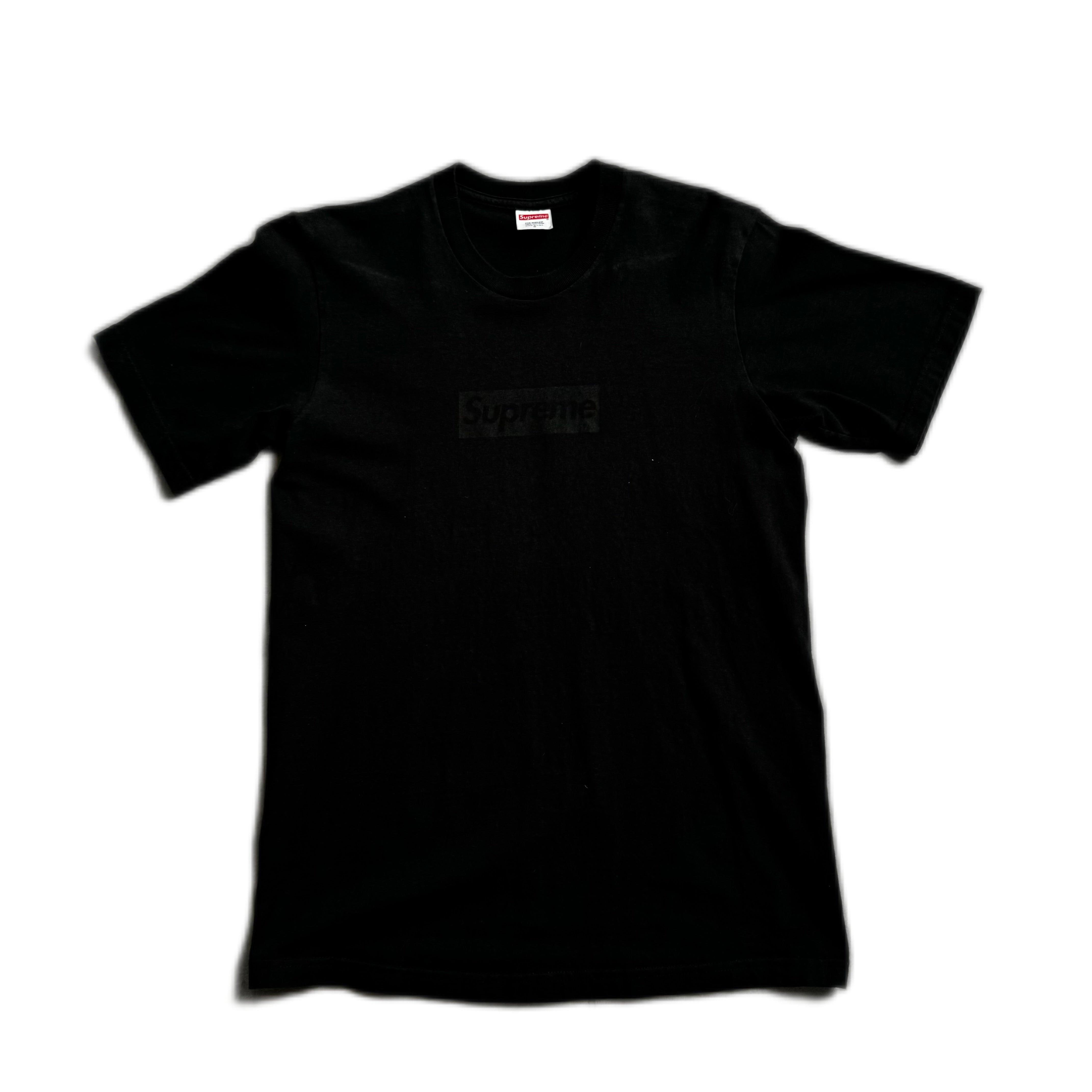 Black Supreme Box Logo Tee - S